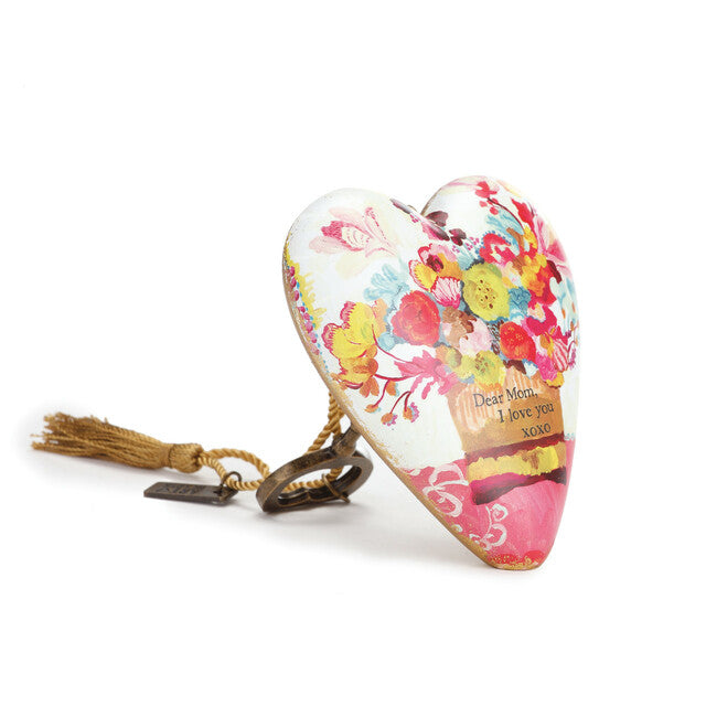 Dear Mom Art Heart Sculpture