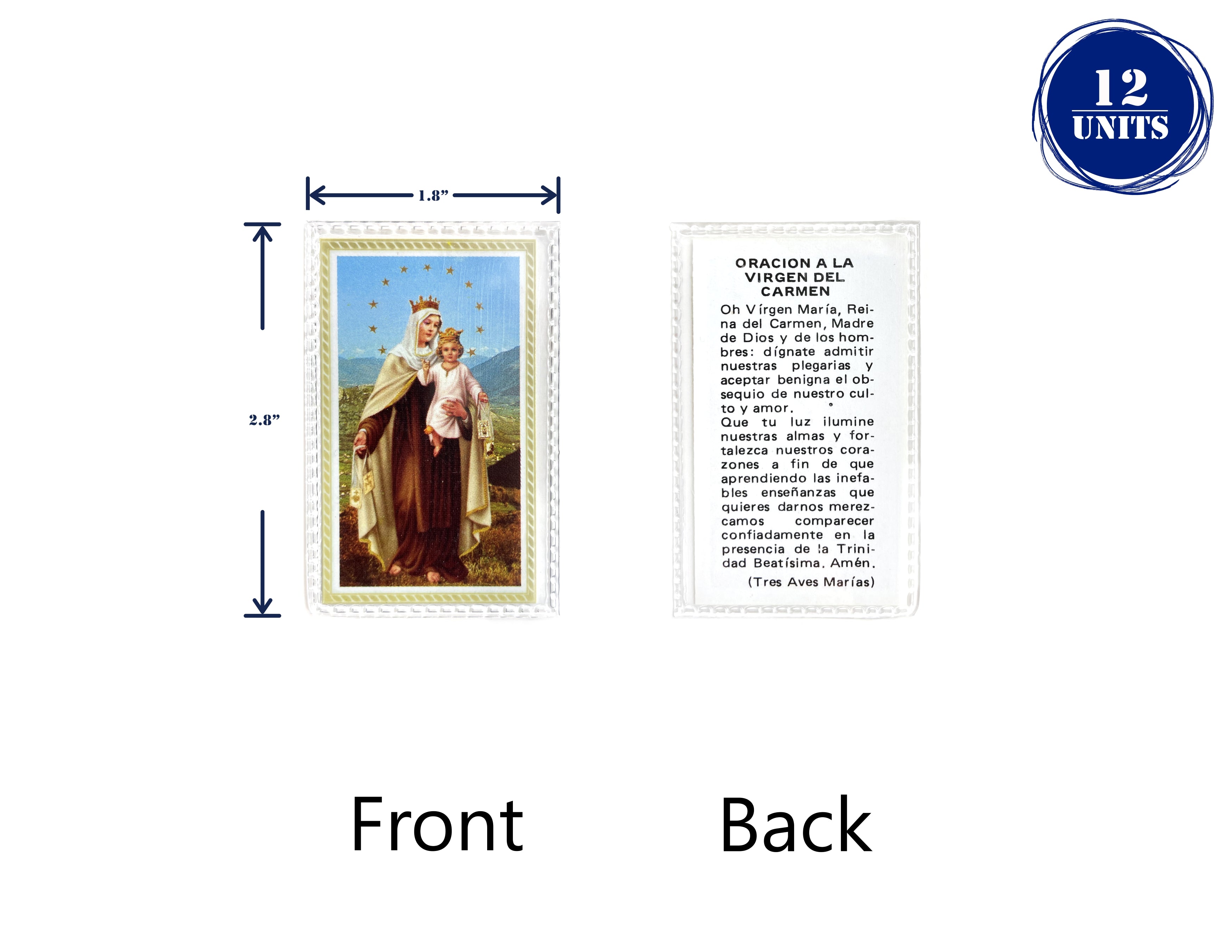 Estampas Catolicas Plastificadas en español