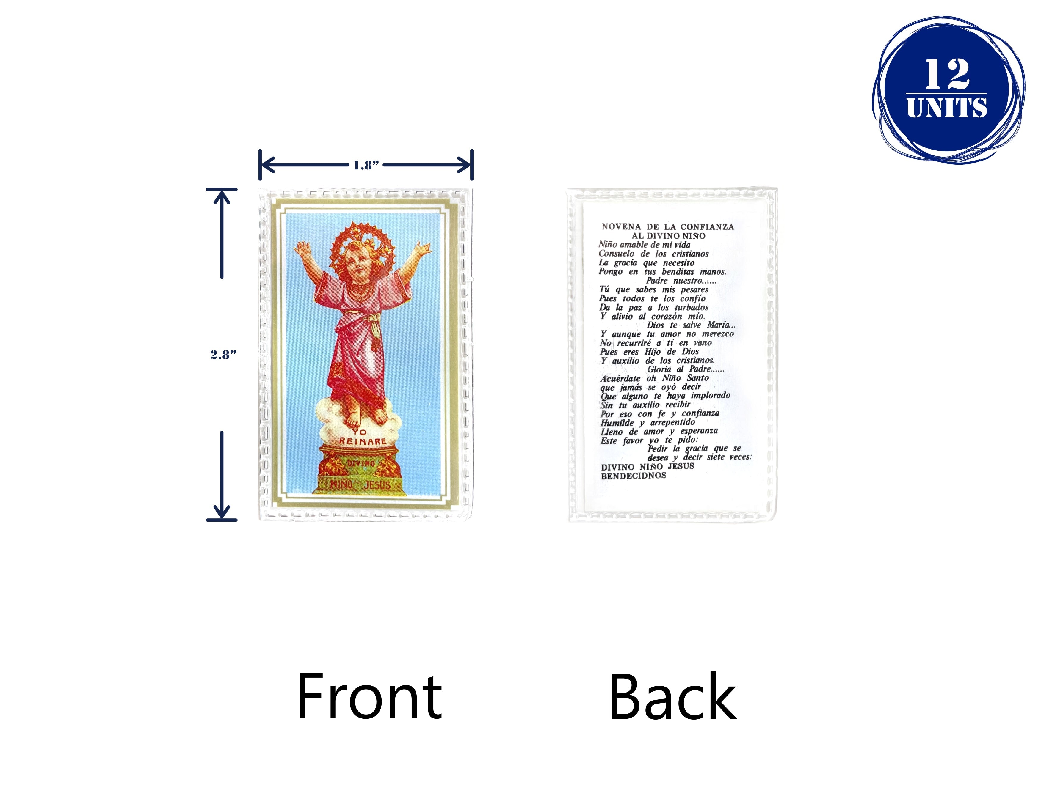 Estampas Catolicas Plastificadas en español