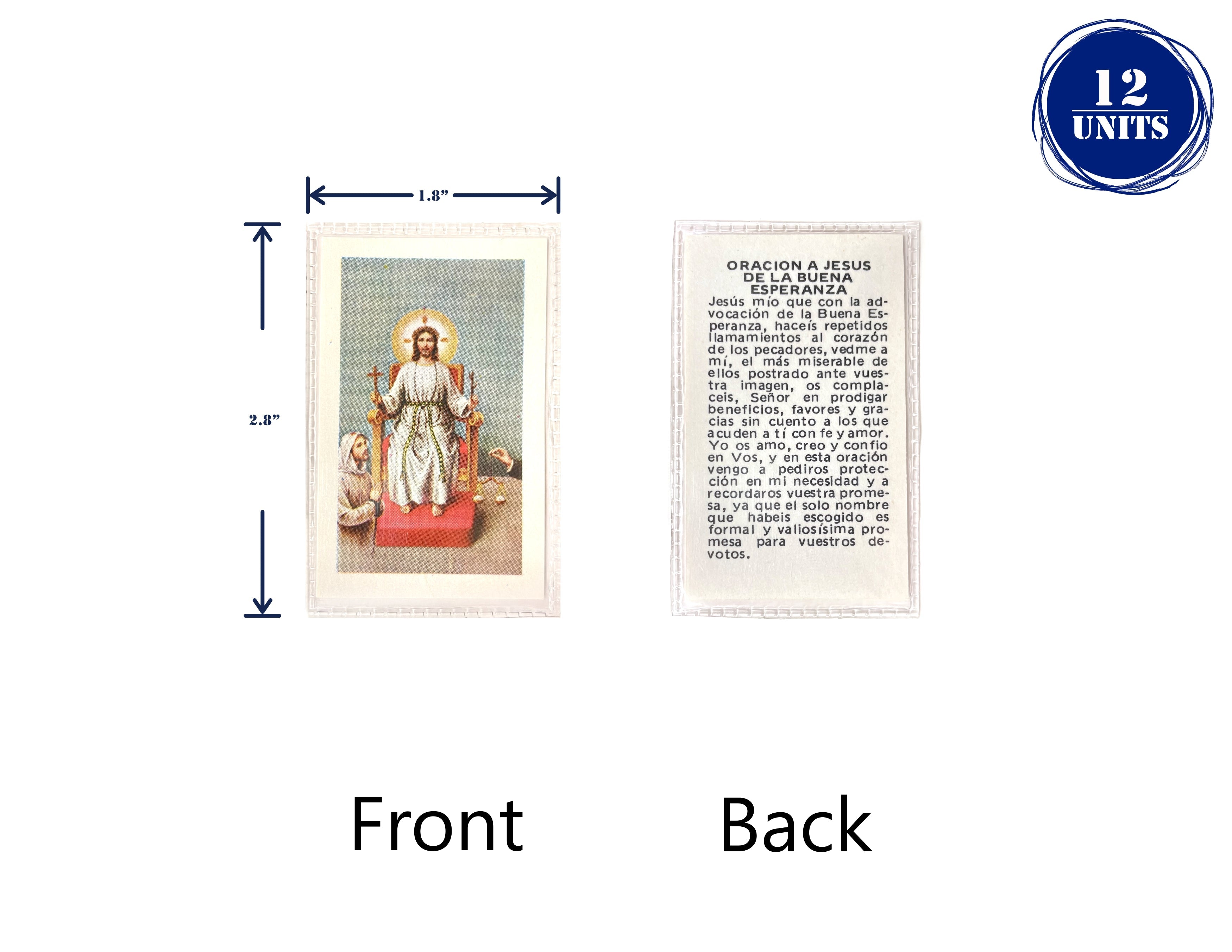 Estampas Catolicas Plastificadas en español