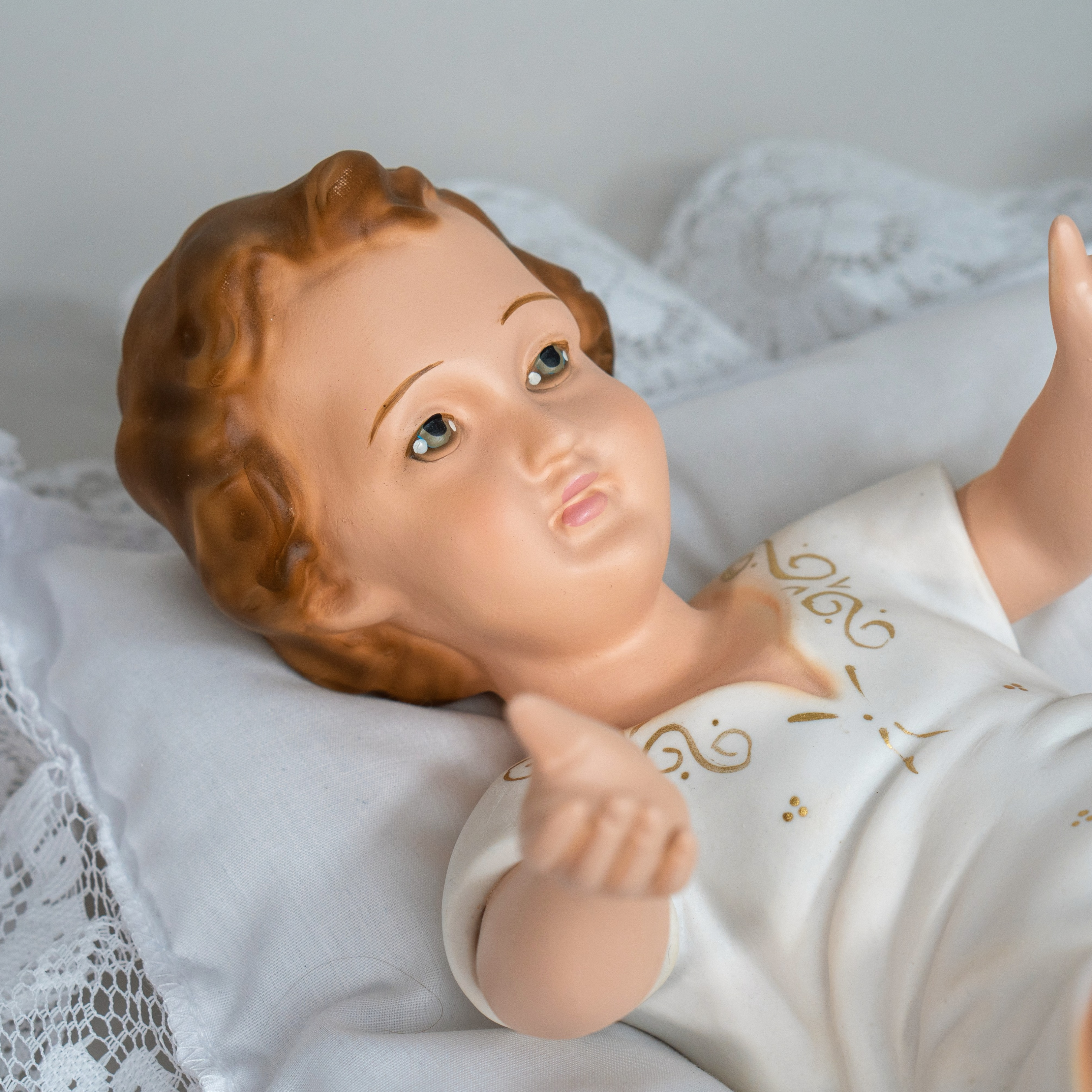 The Baby Jesus by The Faith Gift Shop Collection with Pillow - Nino Jesus -Divino Bambino