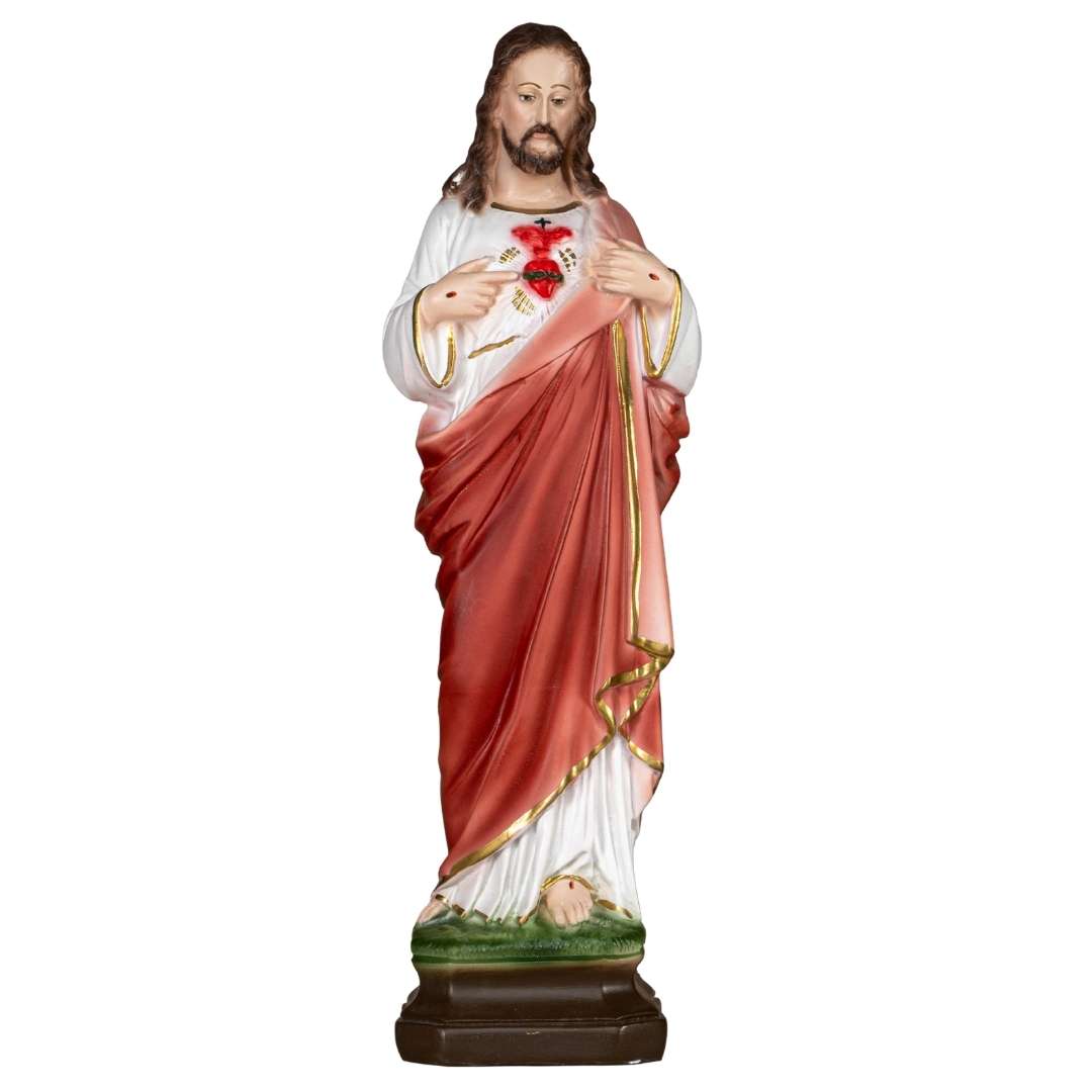 The Faith Gift Shop Sacred Heart of Jesus statue - Hand Painted in Italy - Our Tuscany Collection - / Sagrado Corazon de Jesus