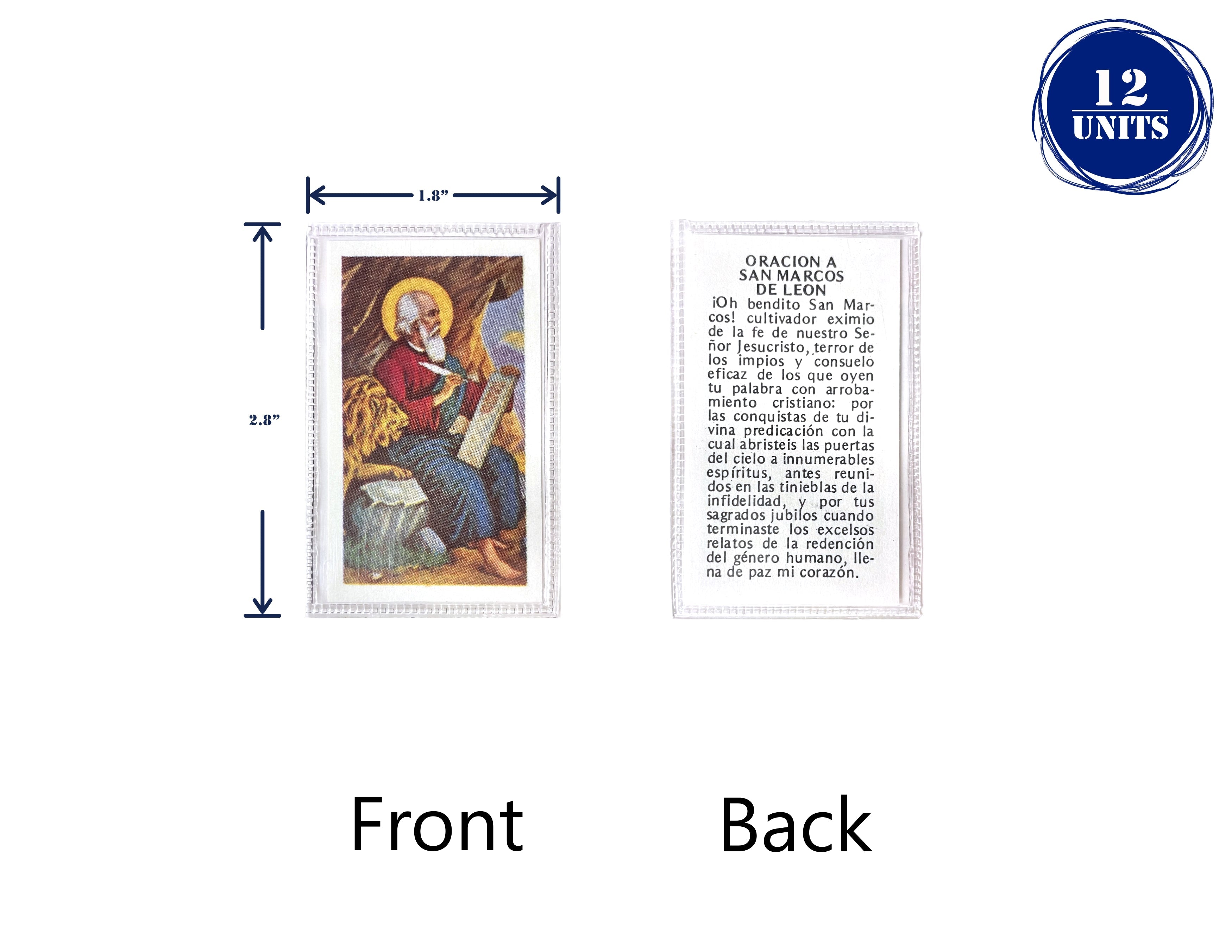 Estampas Catolicas Plastificadas en español