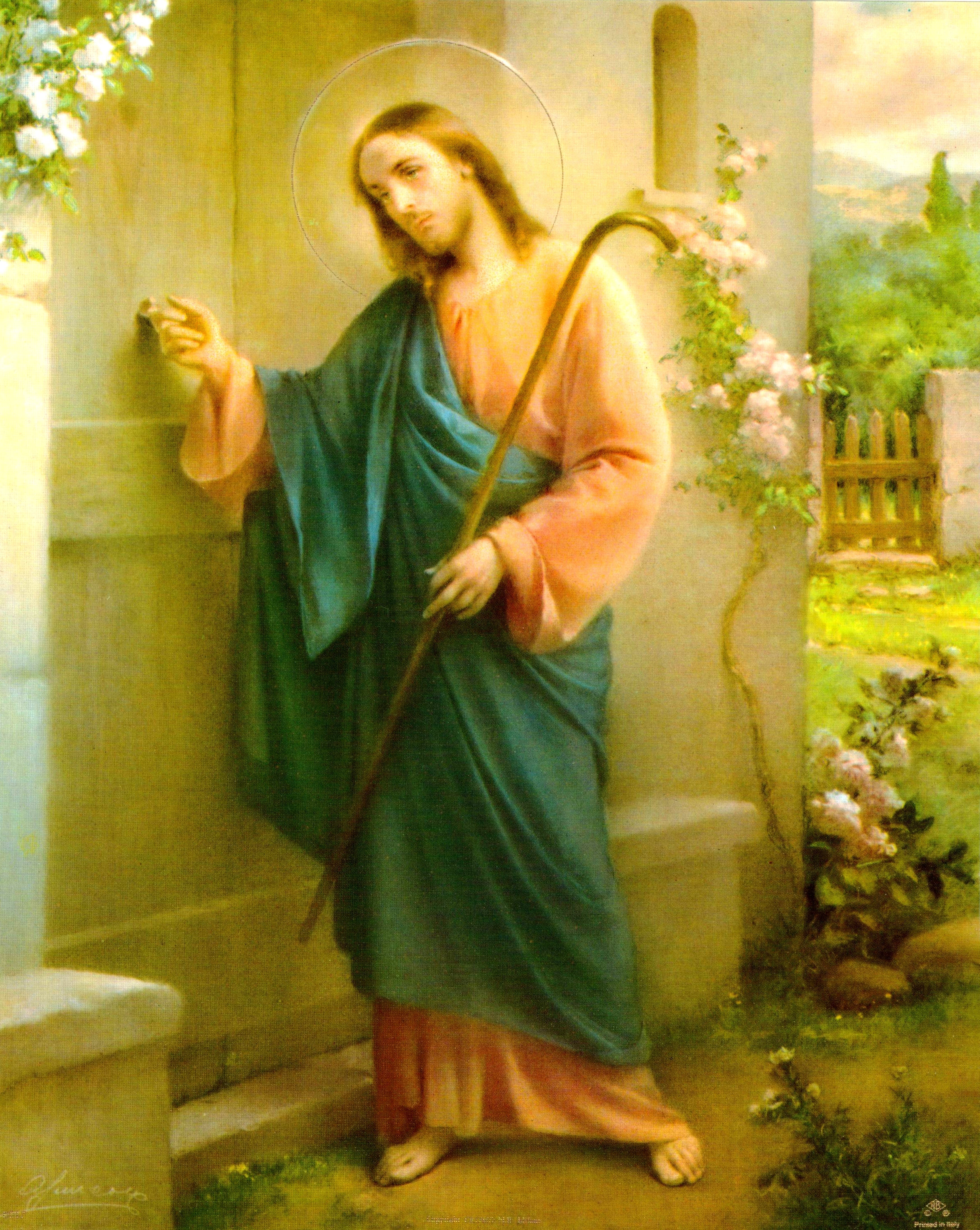 Religious Wall Art, Laminated Print, Unframed, Art Decorative Paper 8" x 10"