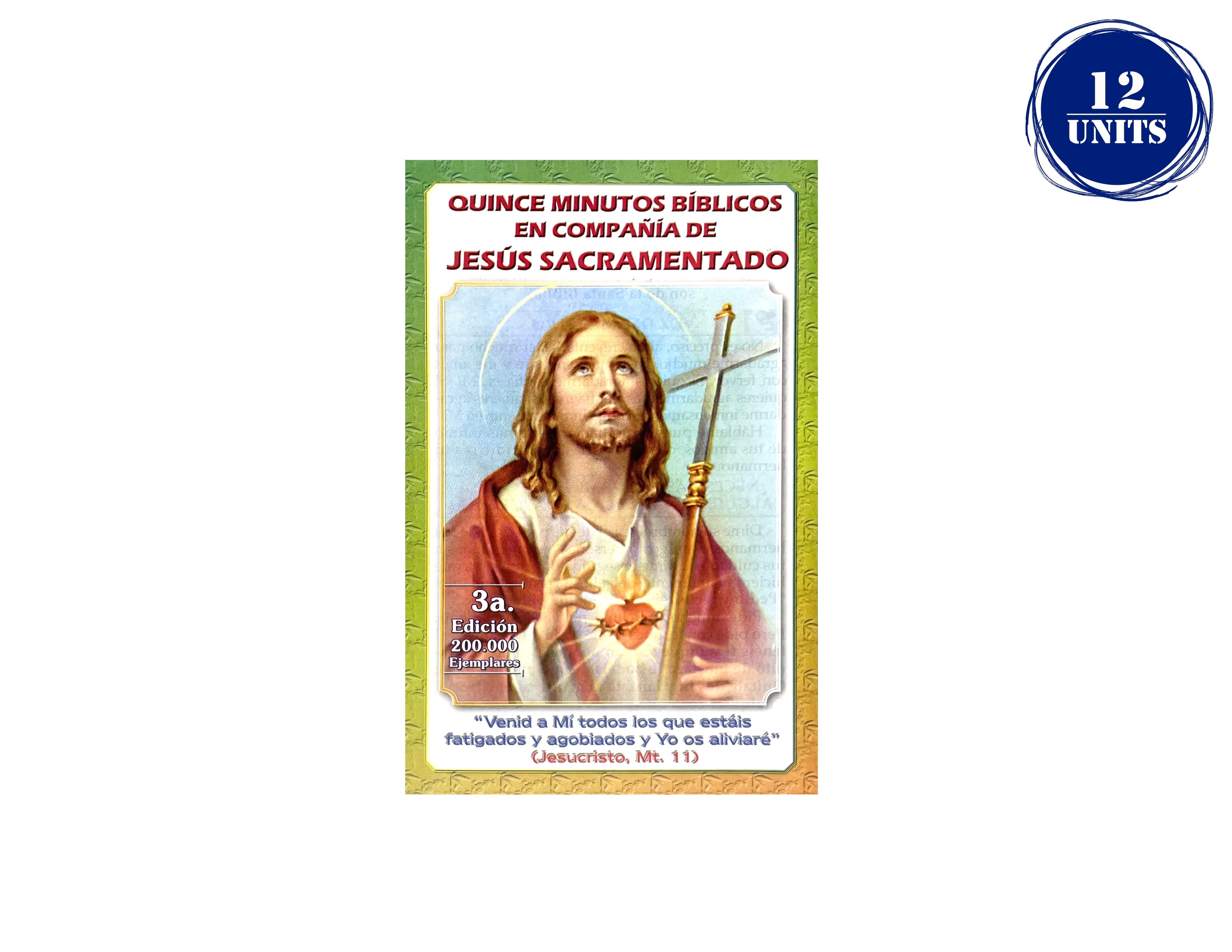 Plegable Quince Minutos Biblicos en compañía de Jesús Sacramentado