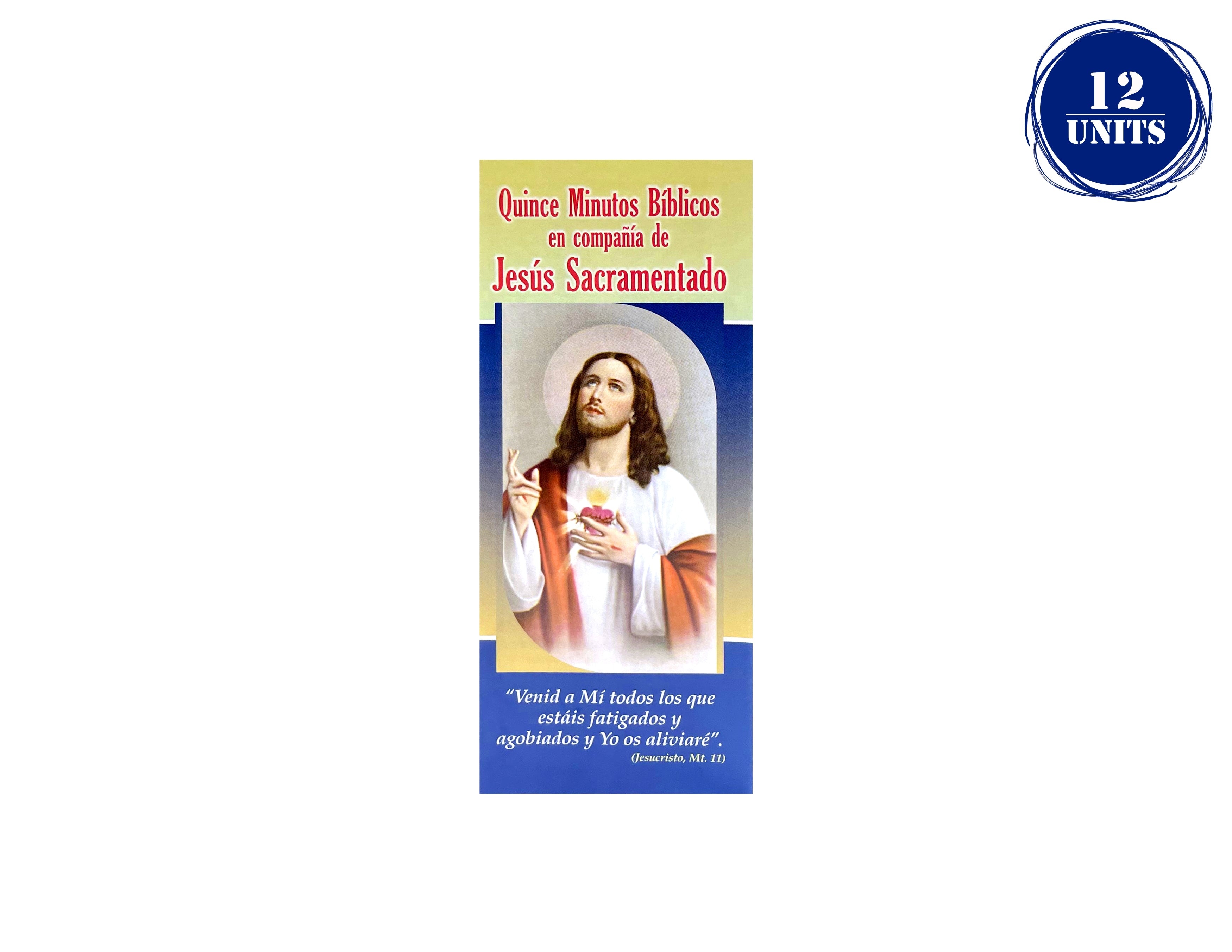 Plegable Quince Minutos Biblicos en compañía de Jesús Sacramentado