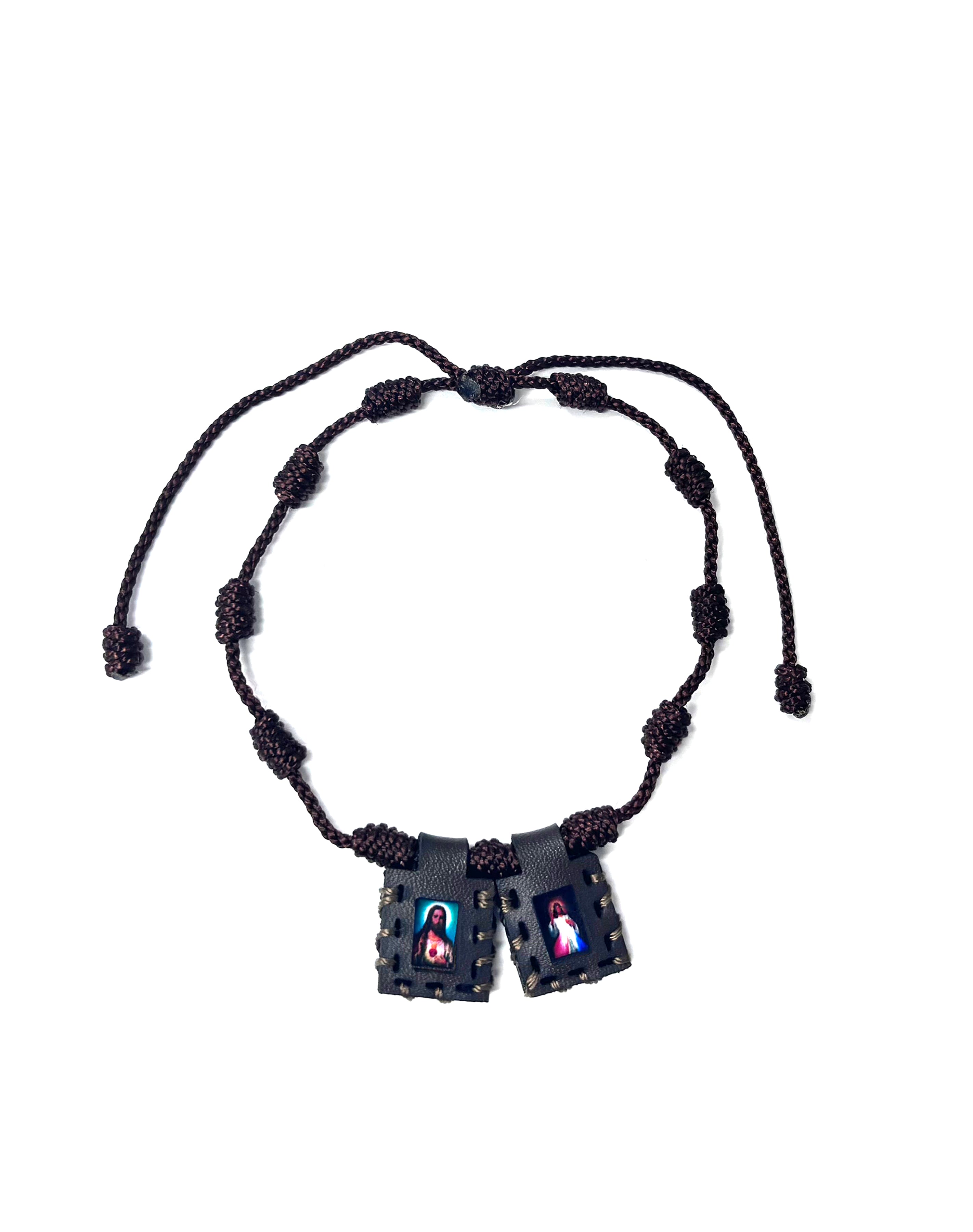 Brown Scapular Bracelet