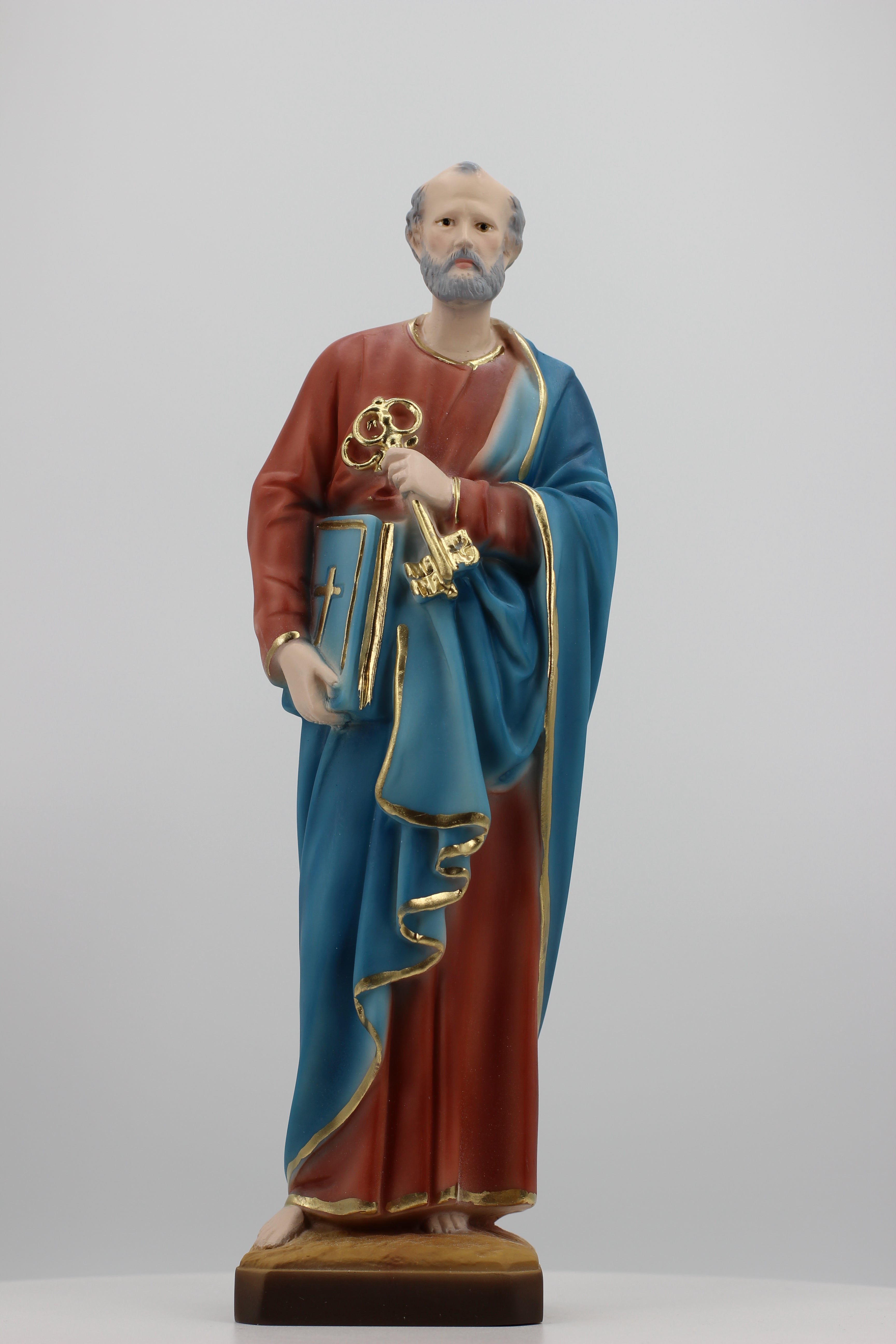 The Faith Gift Shop Saint Peter statue - Hand Painted in Italy - Our Tuscany Collection -Estatua de San Pedro