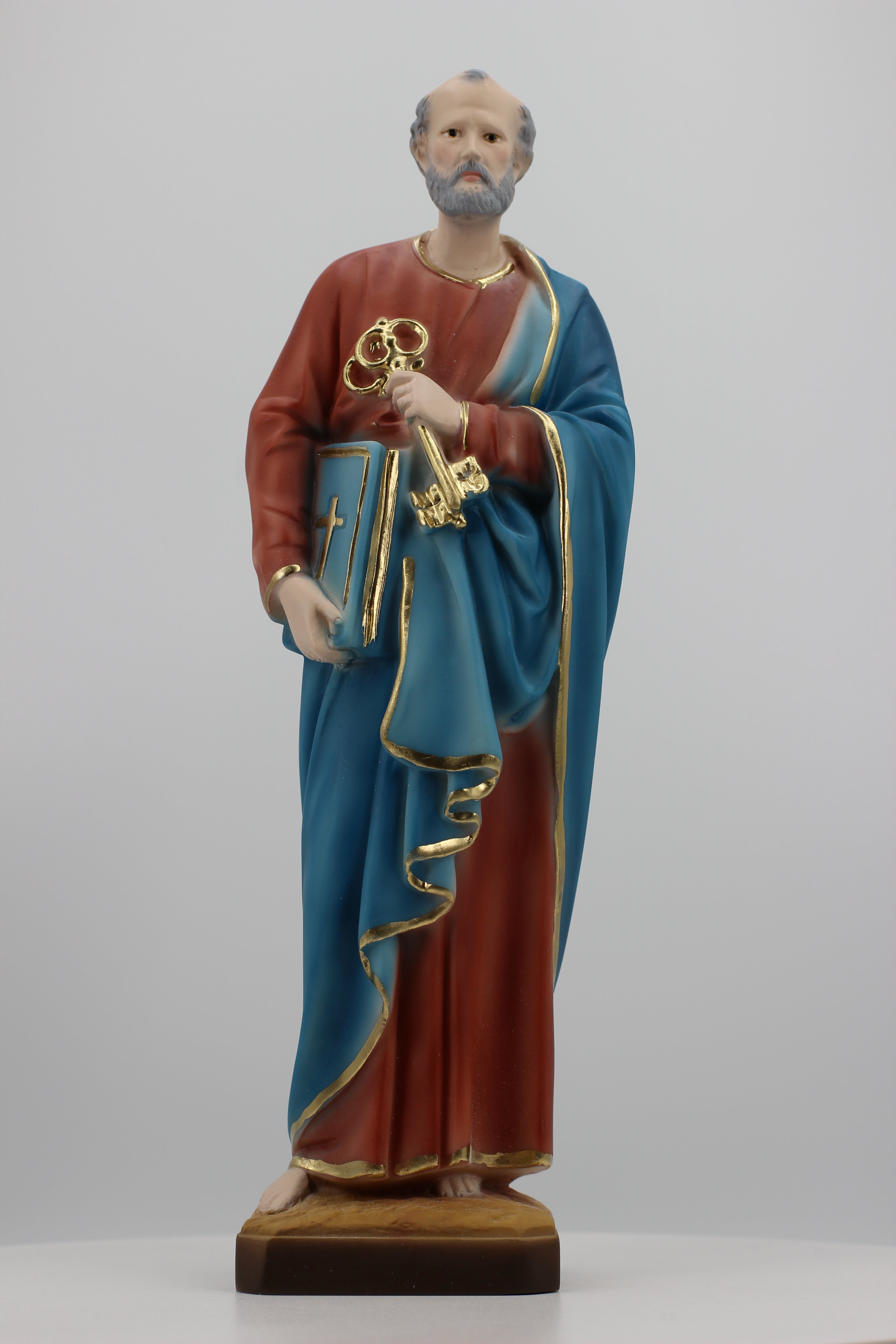 The Faith Gift Shop Saint Peter statue - Hand Painted in Italy - Our Tuscany Collection -Estatua de San Pedro