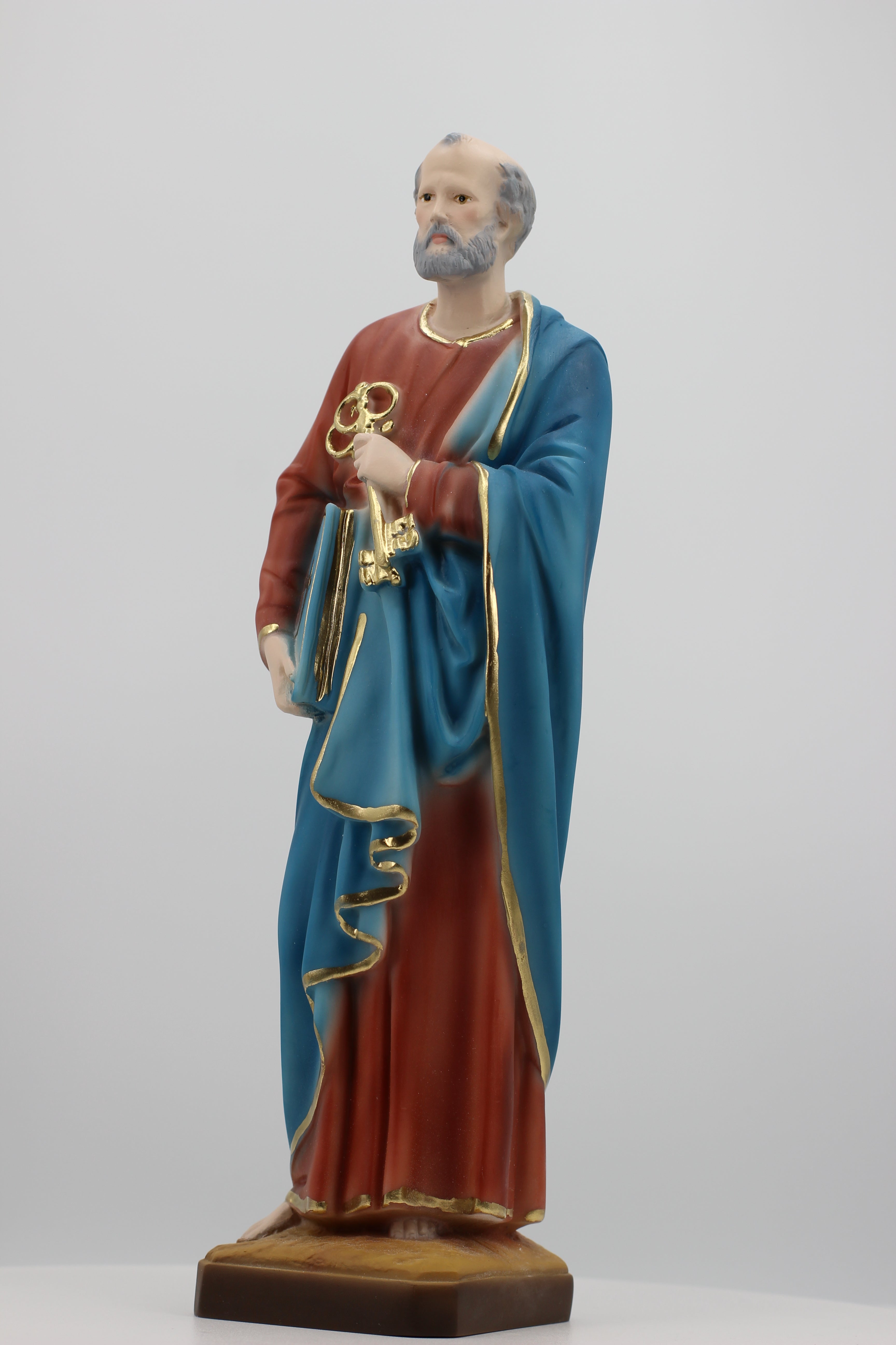 The Faith Gift Shop Saint Peter statue - Hand Painted in Italy - Our Tuscany Collection -Estatua de San Pedro