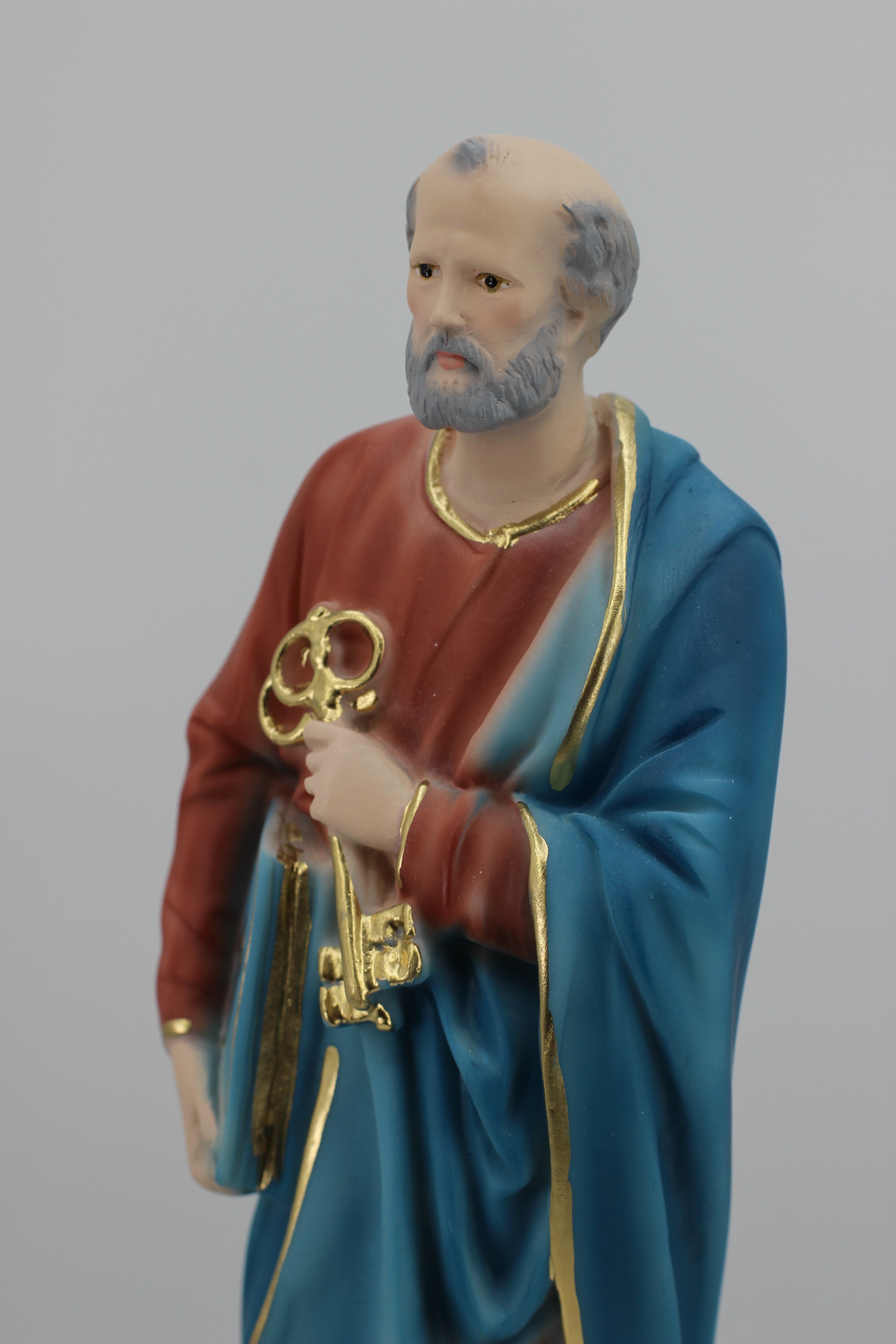 The Faith Gift Shop Saint Peter statue - Hand Painted in Italy - Our Tuscany Collection -Estatua de San Pedro