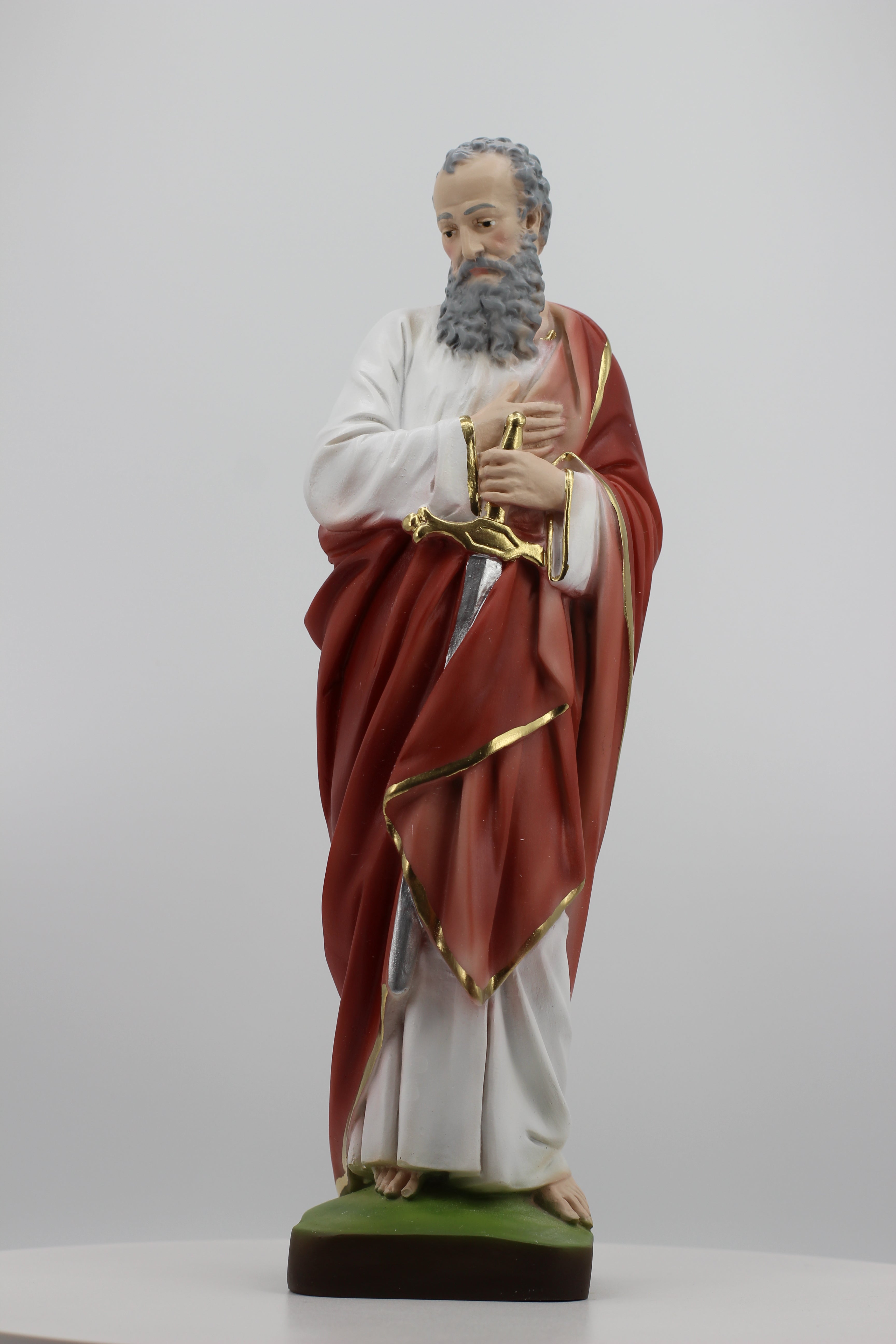 The Faith Gift Shop Saint Paul statue - Hand Painted in Italy - Our Tuscany Collection -Estatua de San Pablo