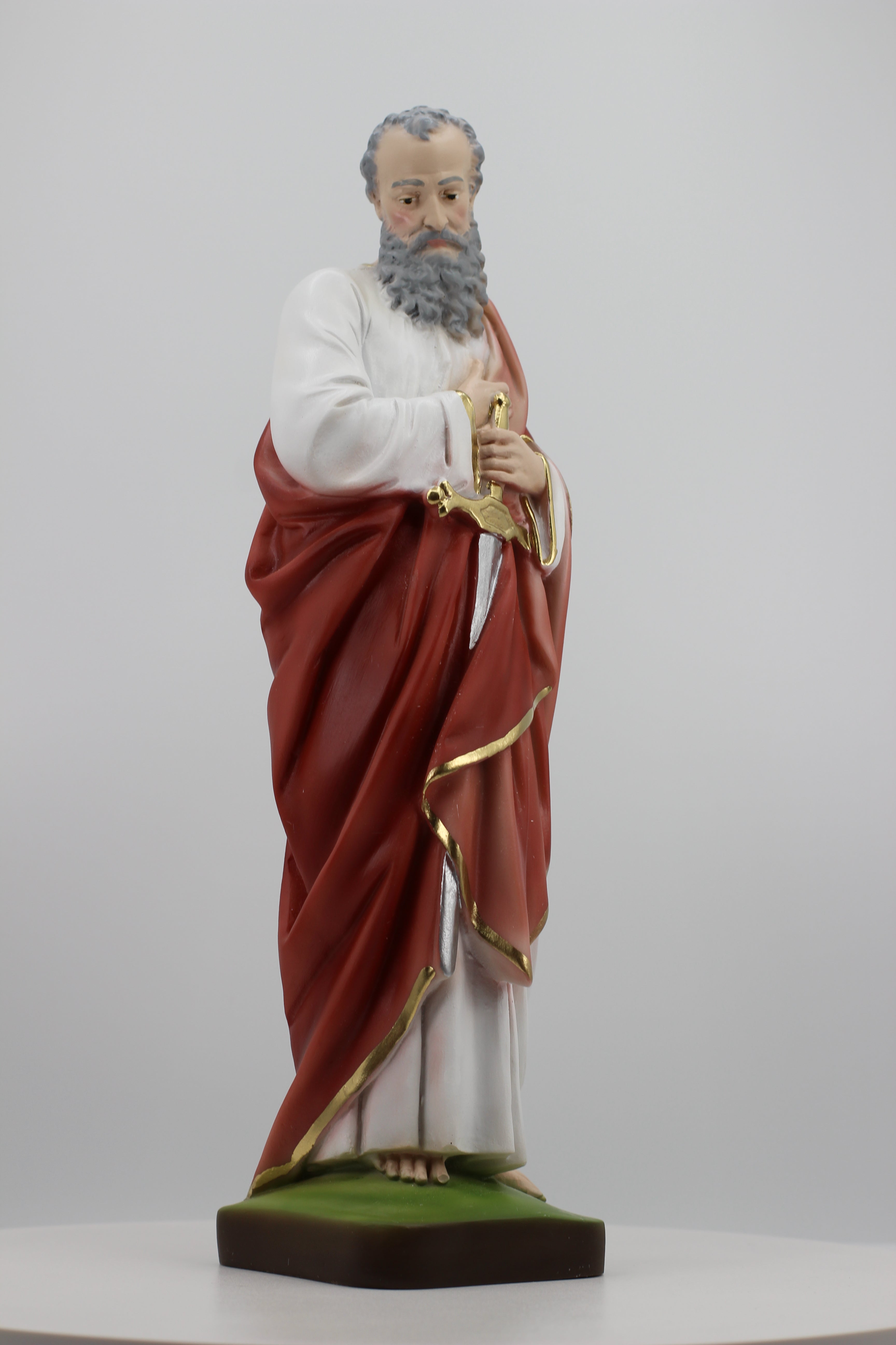 The Faith Gift Shop Saint Paul statue - Hand Painted in Italy - Our Tuscany Collection -Estatua de San Pablo