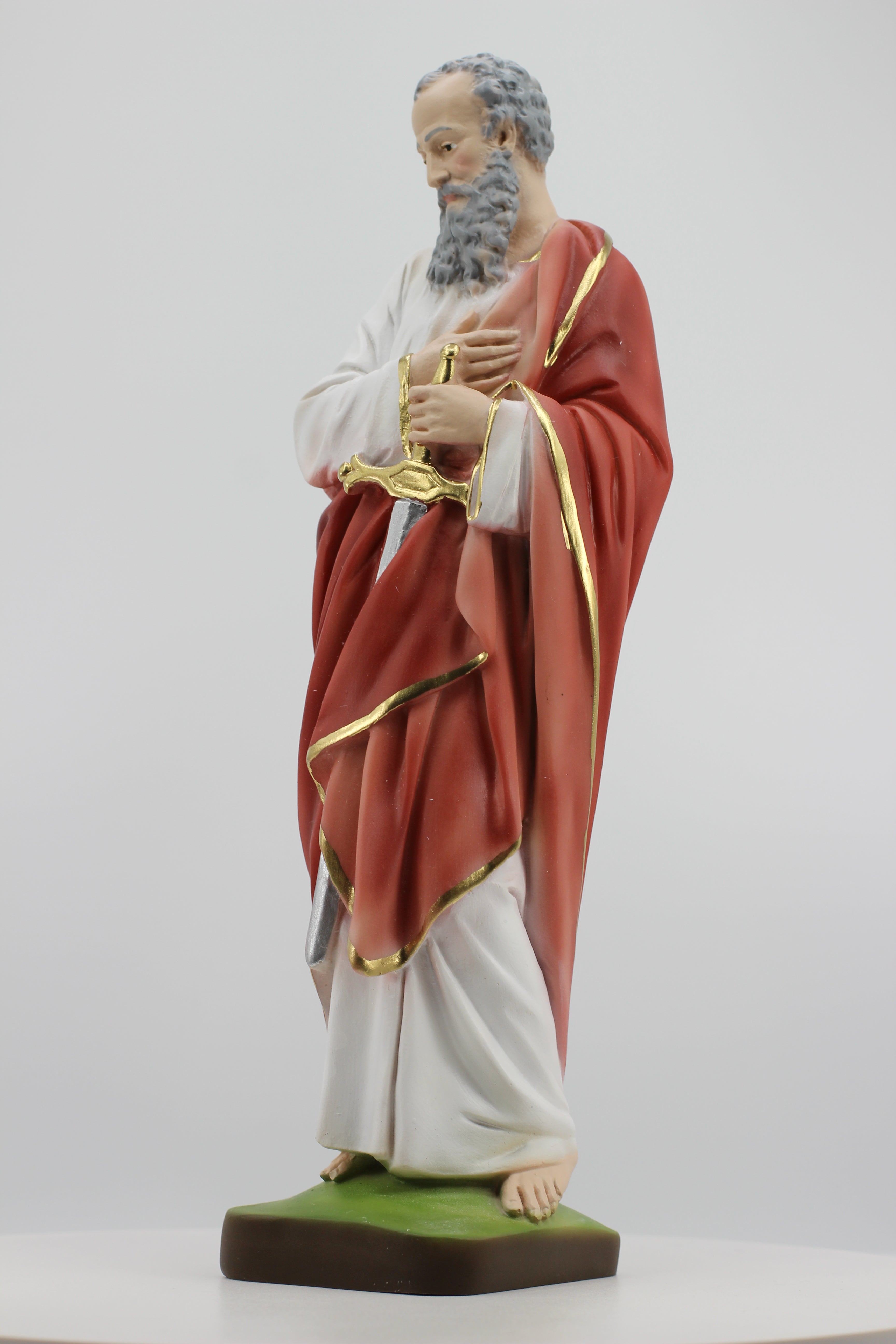 The Faith Gift Shop Saint Paul statue - Hand Painted in Italy - Our Tuscany Collection -Estatua de San Pablo