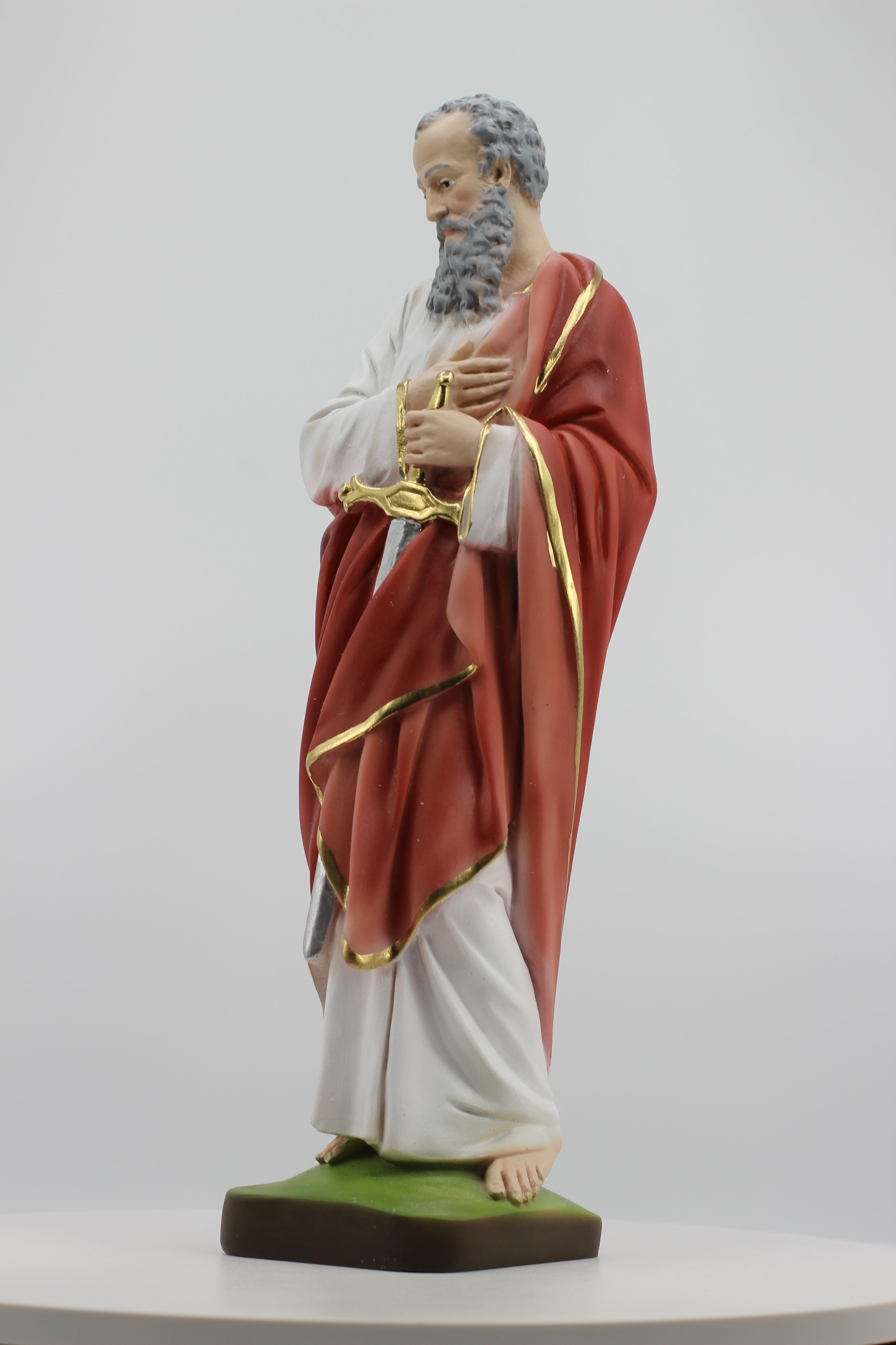 The Faith Gift Shop Saint Paul statue - Hand Painted in Italy - Our Tuscany Collection -Estatua de San Pablo
