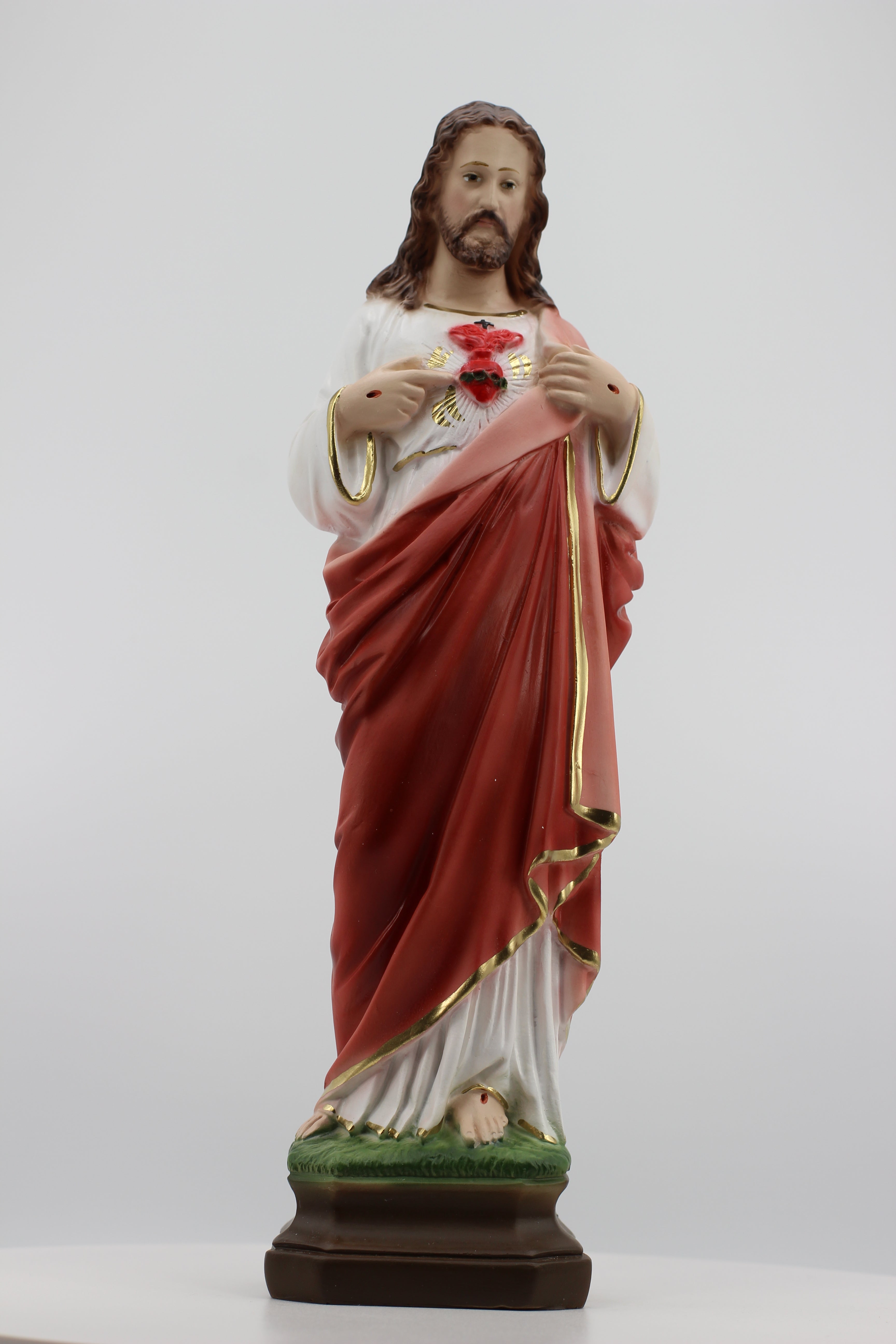 The Faith Gift Shop Sacred Heart of Jesus statue - Hand Painted in Italy - Our Tuscany Collection - / Sagrado Corazon de Jesus