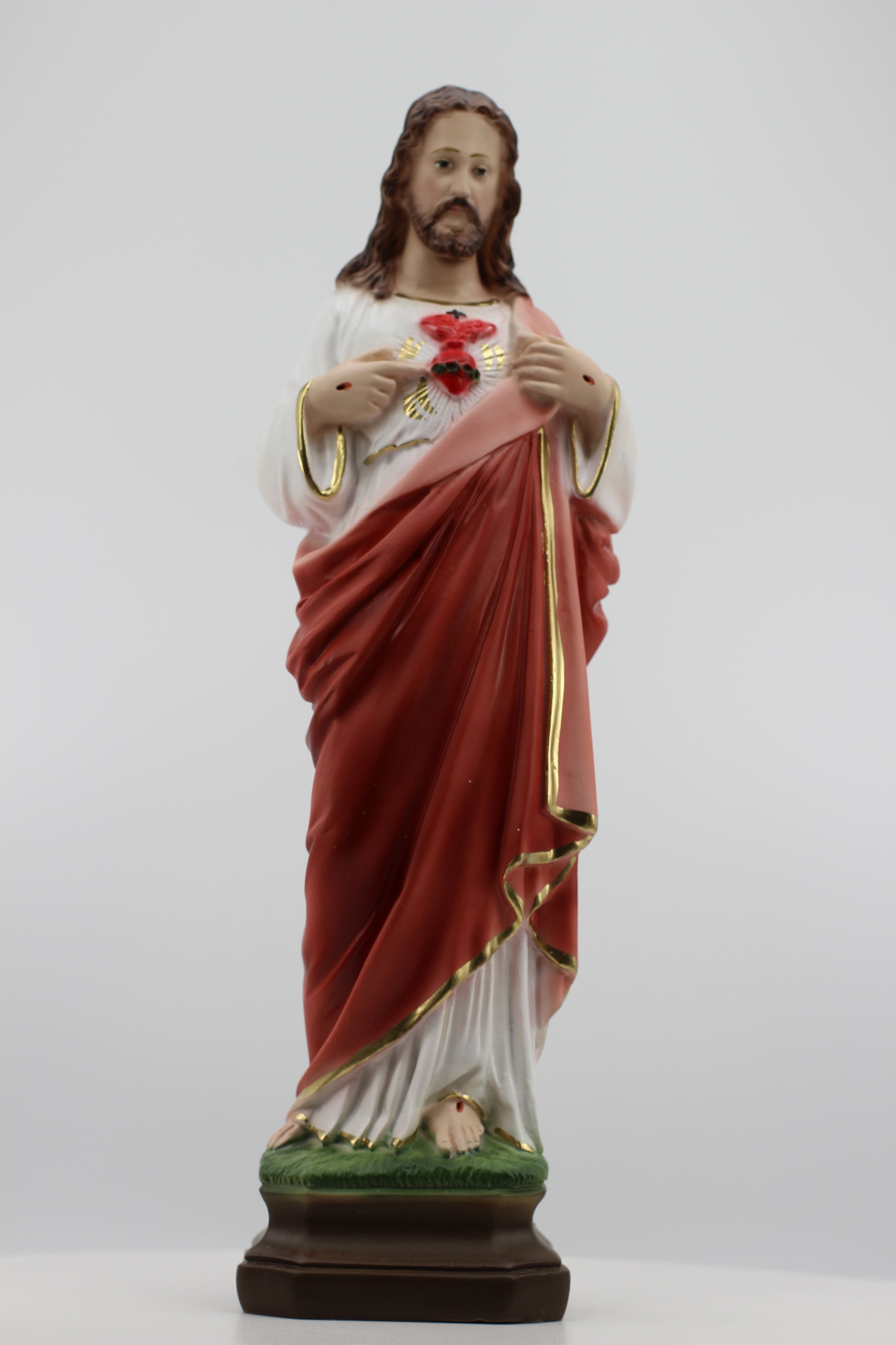 The Faith Gift Shop Sacred Heart of Jesus statue - Hand Painted in Italy - Our Tuscany Collection - / Sagrado Corazon de Jesus