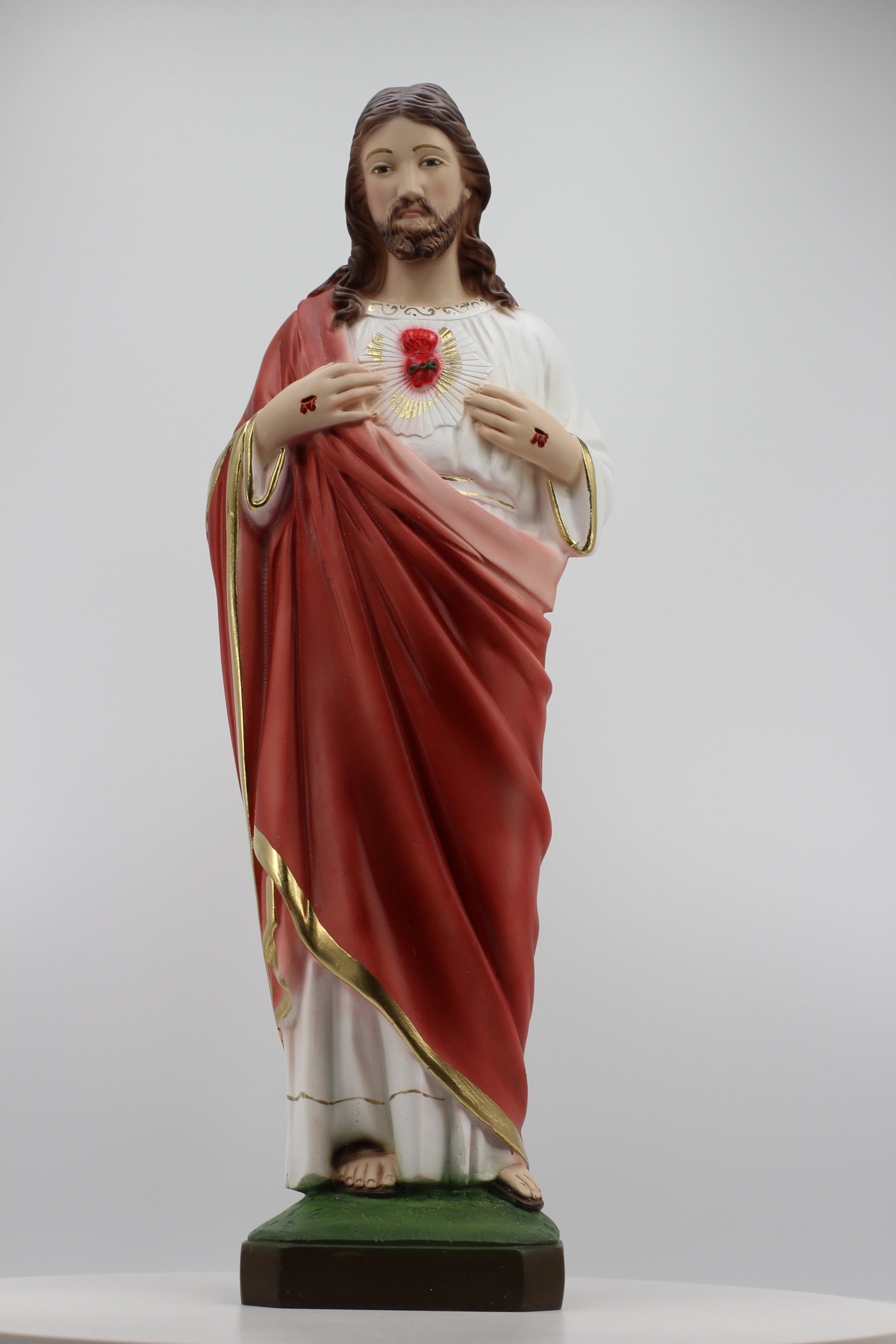 The Faith Gift Shop Sacred Heart of Jesus statue - Hand Painted in Italy - Our Tuscany Collection - / Sagrado Corazon de Jesus
