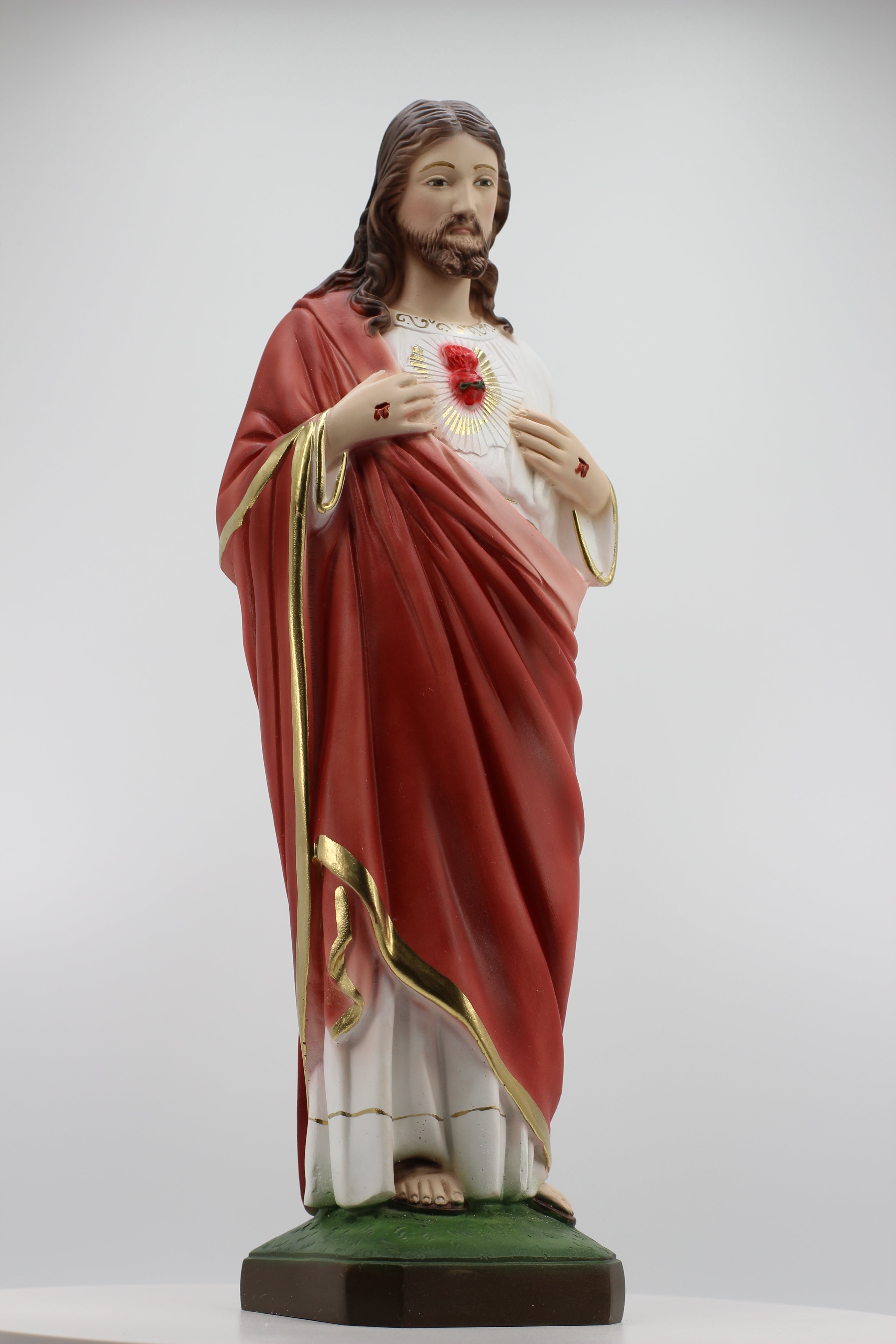 The Faith Gift Shop Sacred Heart of Jesus statue - Hand Painted in Italy - Our Tuscany Collection - / Sagrado Corazon de Jesus