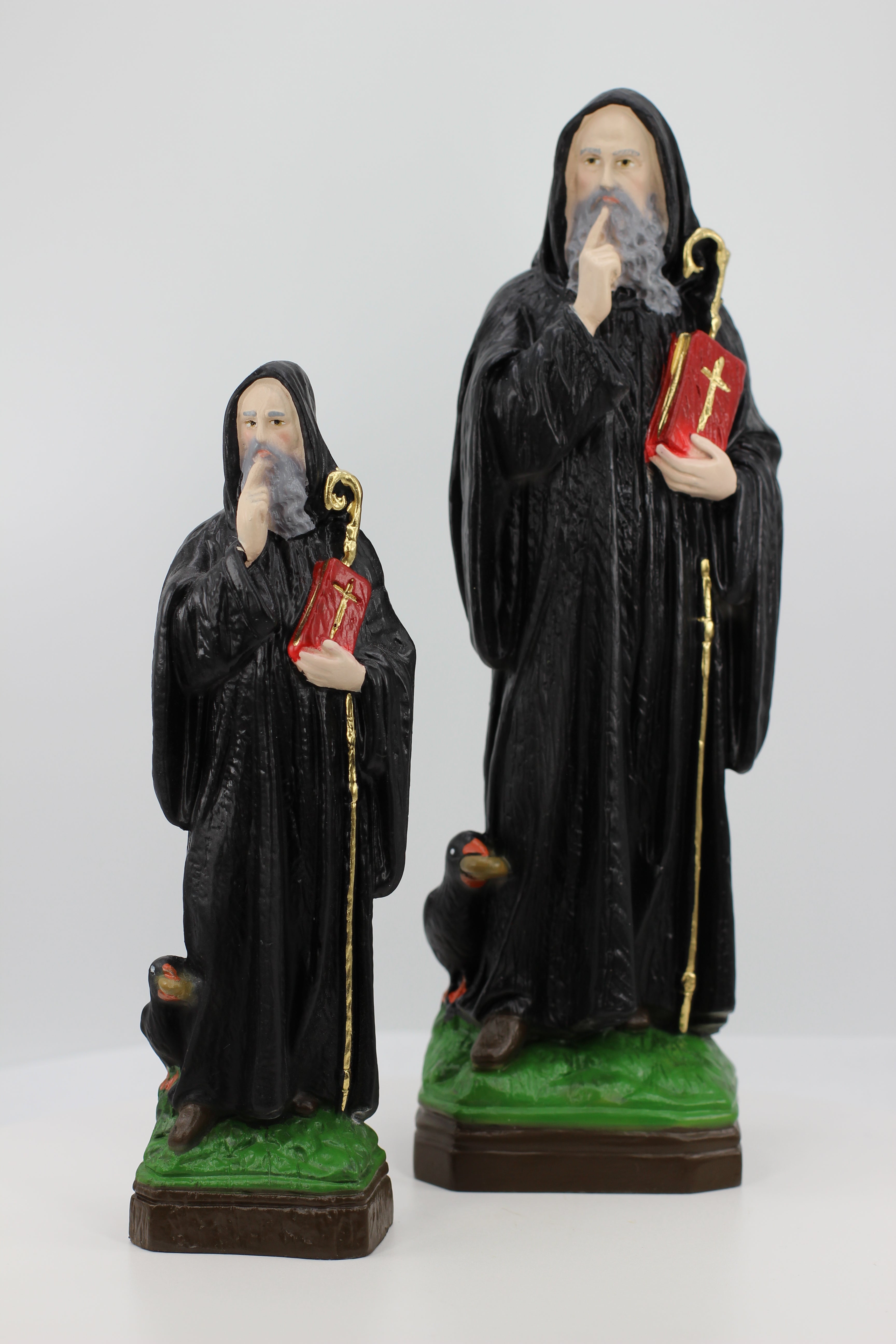 The Faith Gift Shop Saint Benedict statue - Hand Painted in Italy - Our Tuscany Collection - Estatua de San Benito