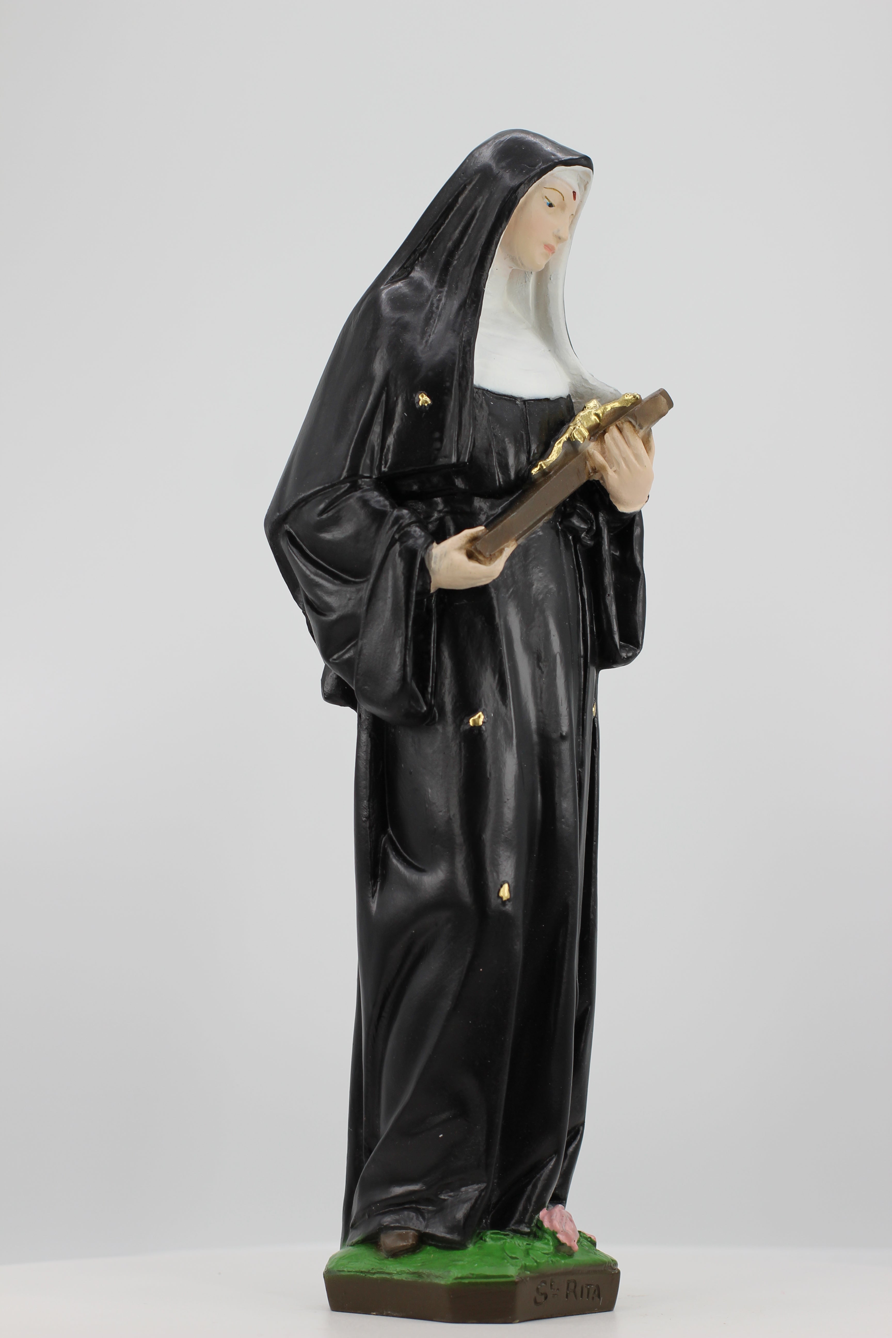The Faith Gift Shop Saint Rita of Cascia statue - Hand Painted in Italy - Our Tuscany Collection -Estatua de Santa Rita