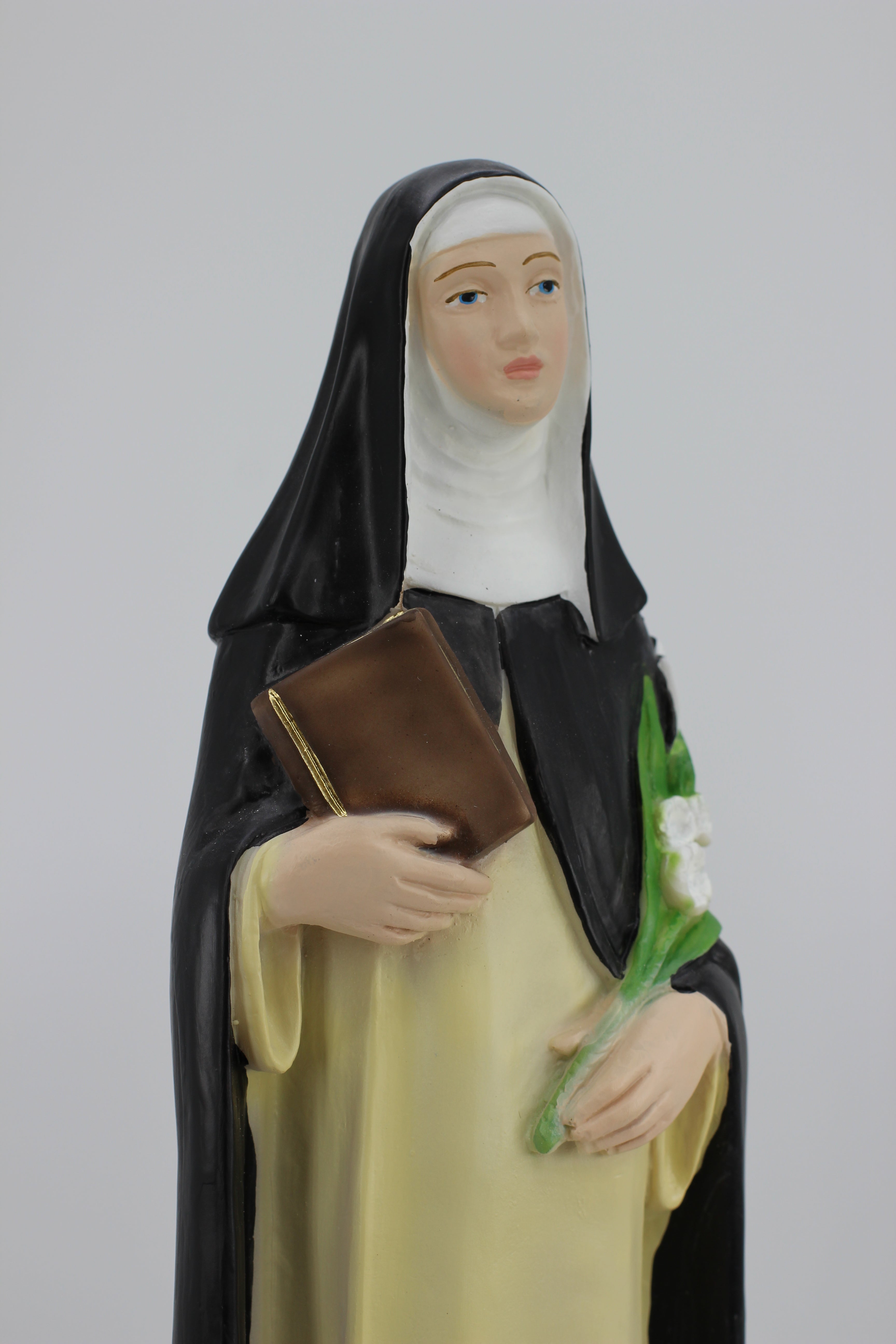The Faith Gift Shop Saint Catherine of Siena statue - Hand Painted in Italy - Our Tuscany Collection - Estatua de Santa Catarina de Siena