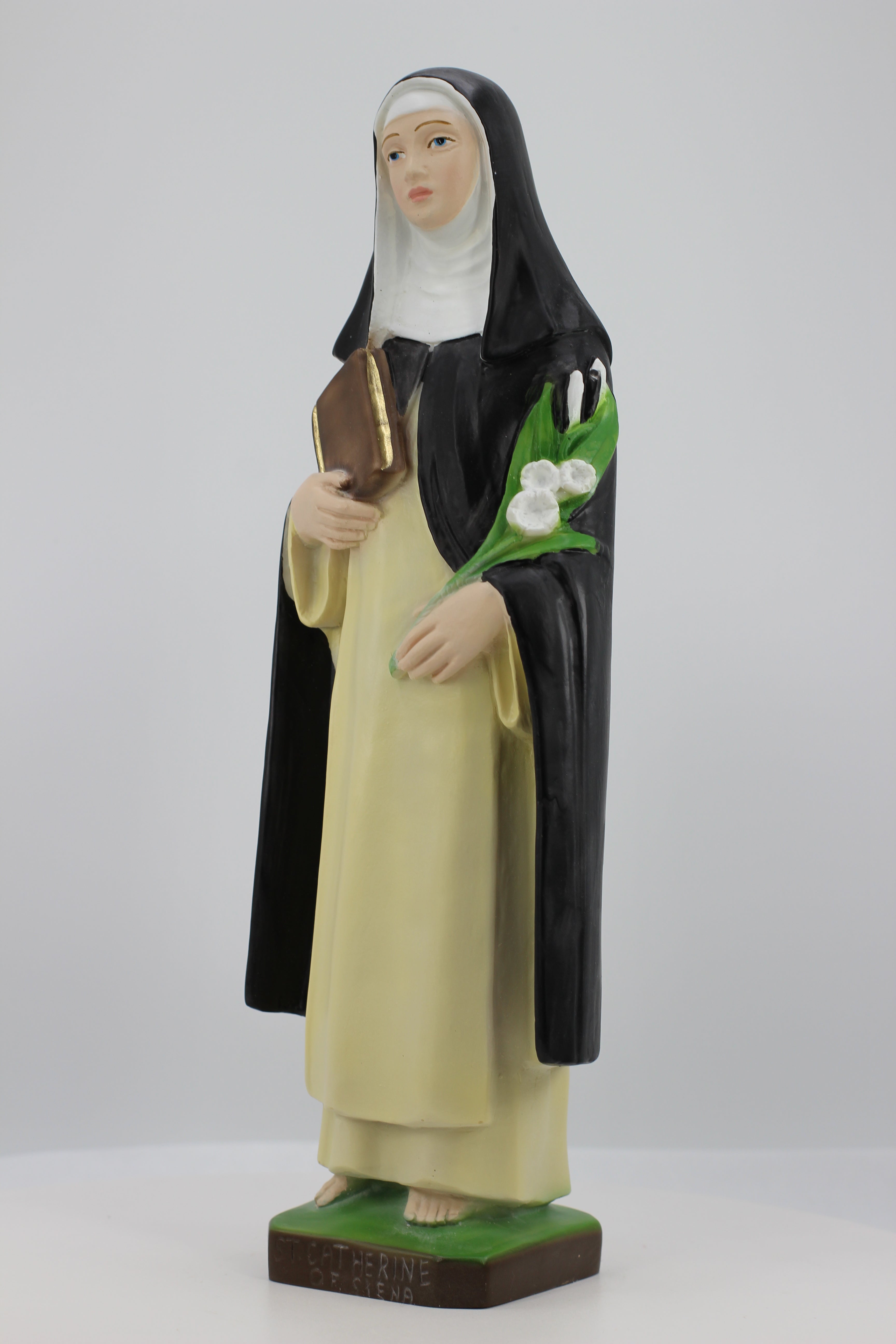 The Faith Gift Shop Saint Catherine of Siena statue - Hand Painted in Italy - Our Tuscany Collection - Estatua de Santa Catarina de Siena