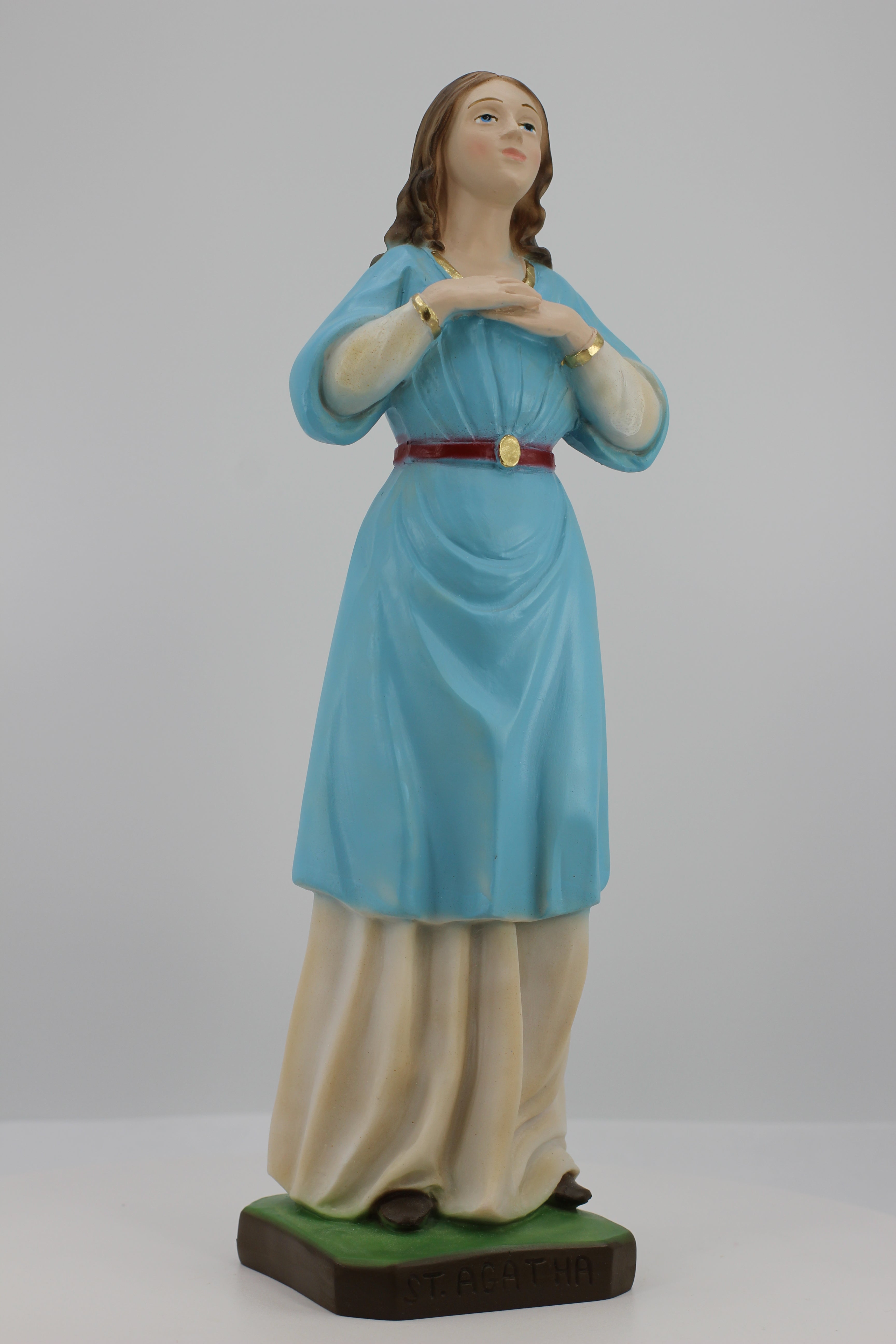 The Faith Gift Shop Saint Agatha statue - Hand Painted in Italy - Our Tuscany Collection - Estatua de Santa Agata