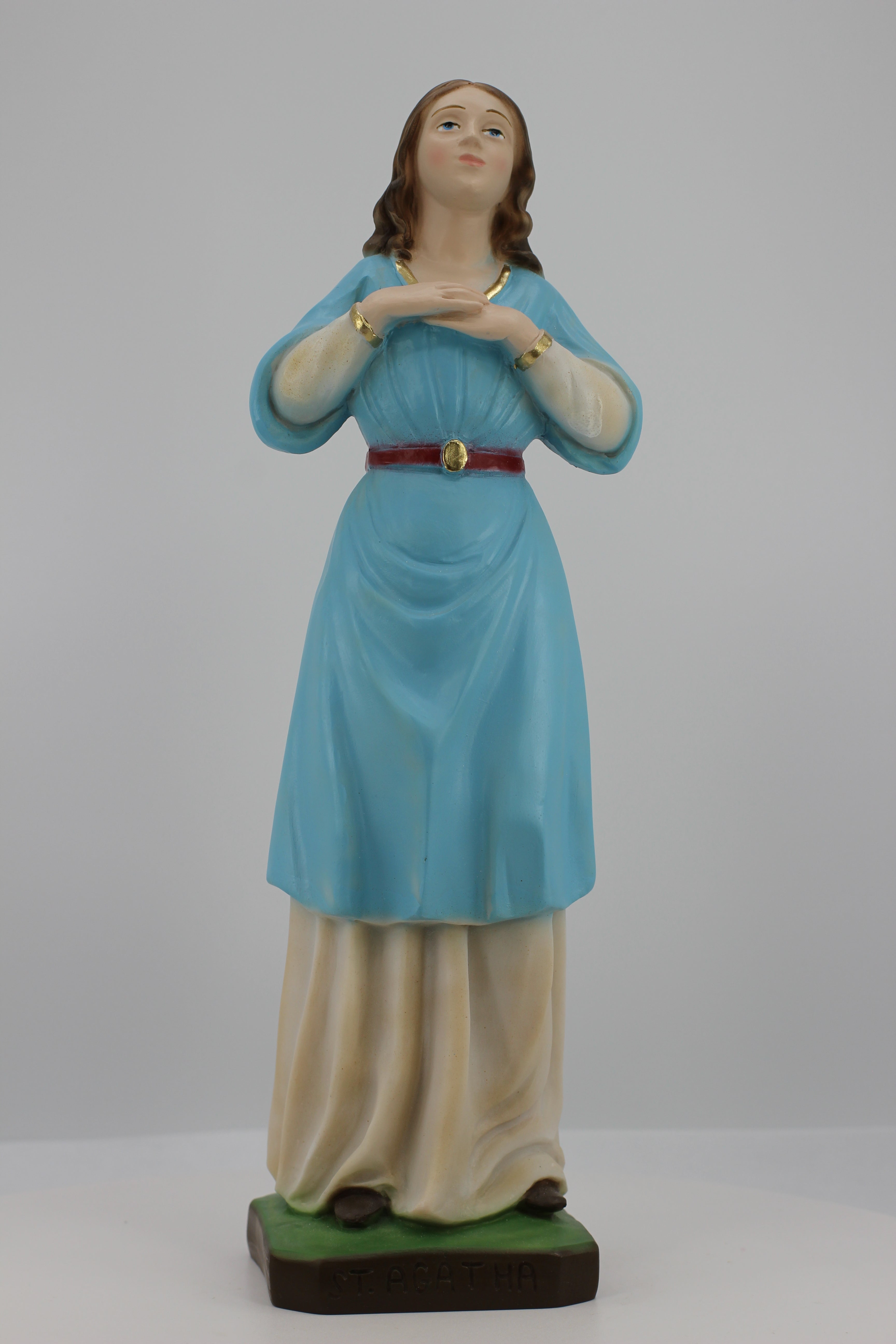 The Faith Gift Shop Saint Agatha statue - Hand Painted in Italy - Our Tuscany Collection - Estatua de Santa Agata