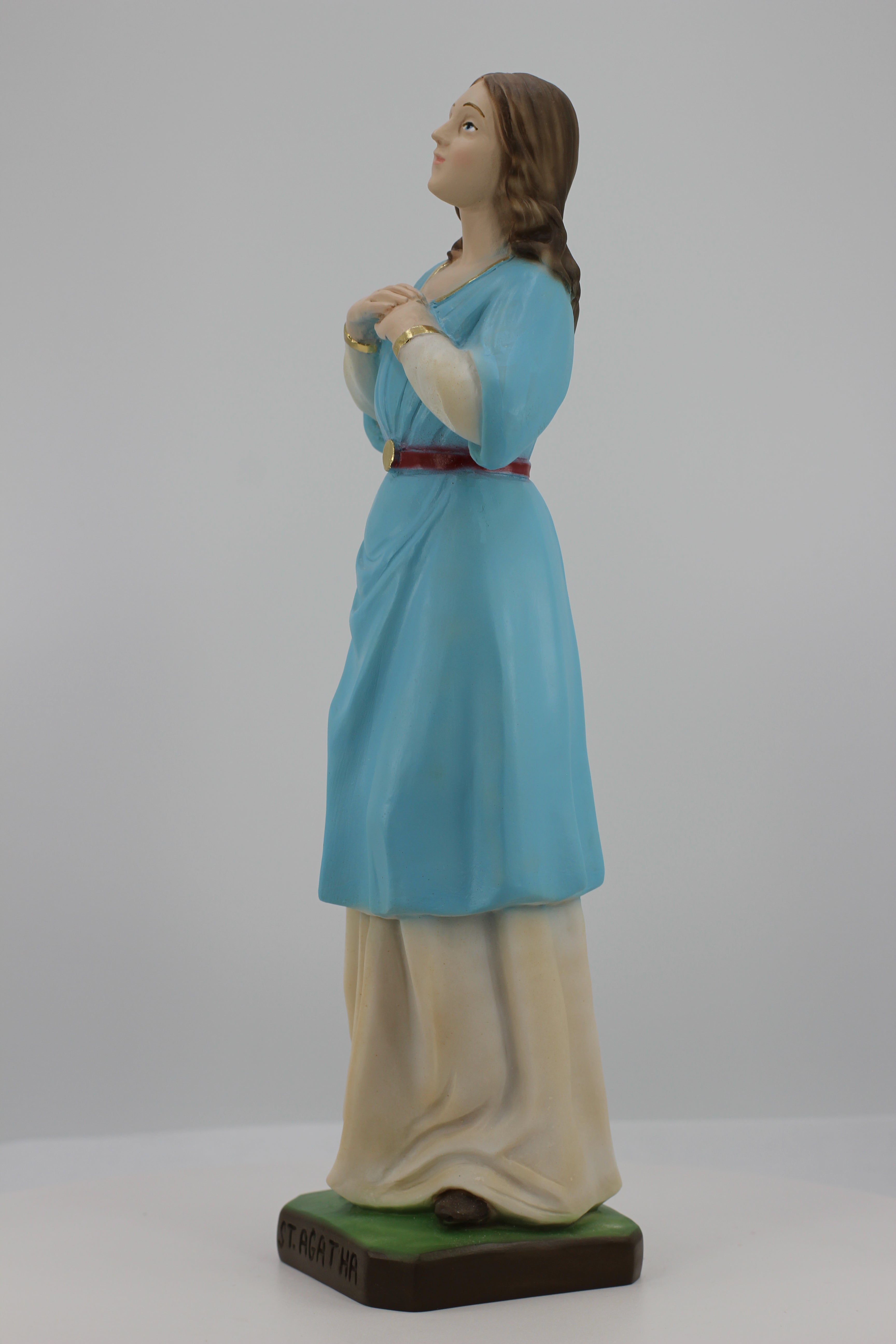 The Faith Gift Shop Saint Agatha statue - Hand Painted in Italy - Our Tuscany Collection - Estatua de Santa Agata