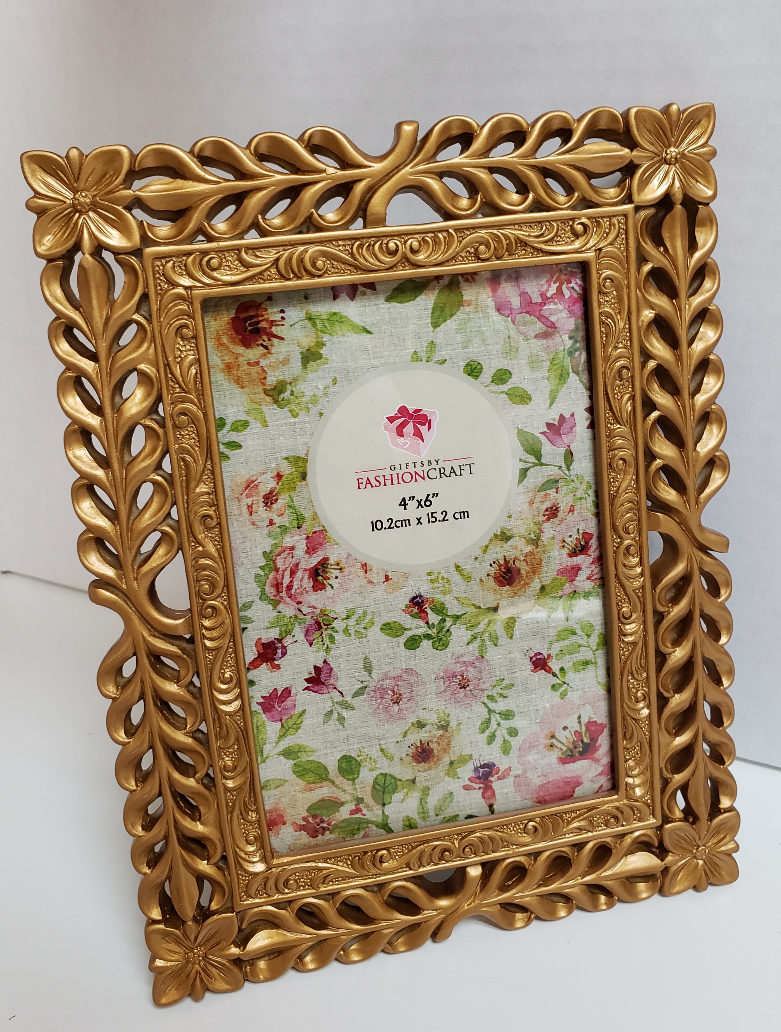 4' X 6" Gold Frame