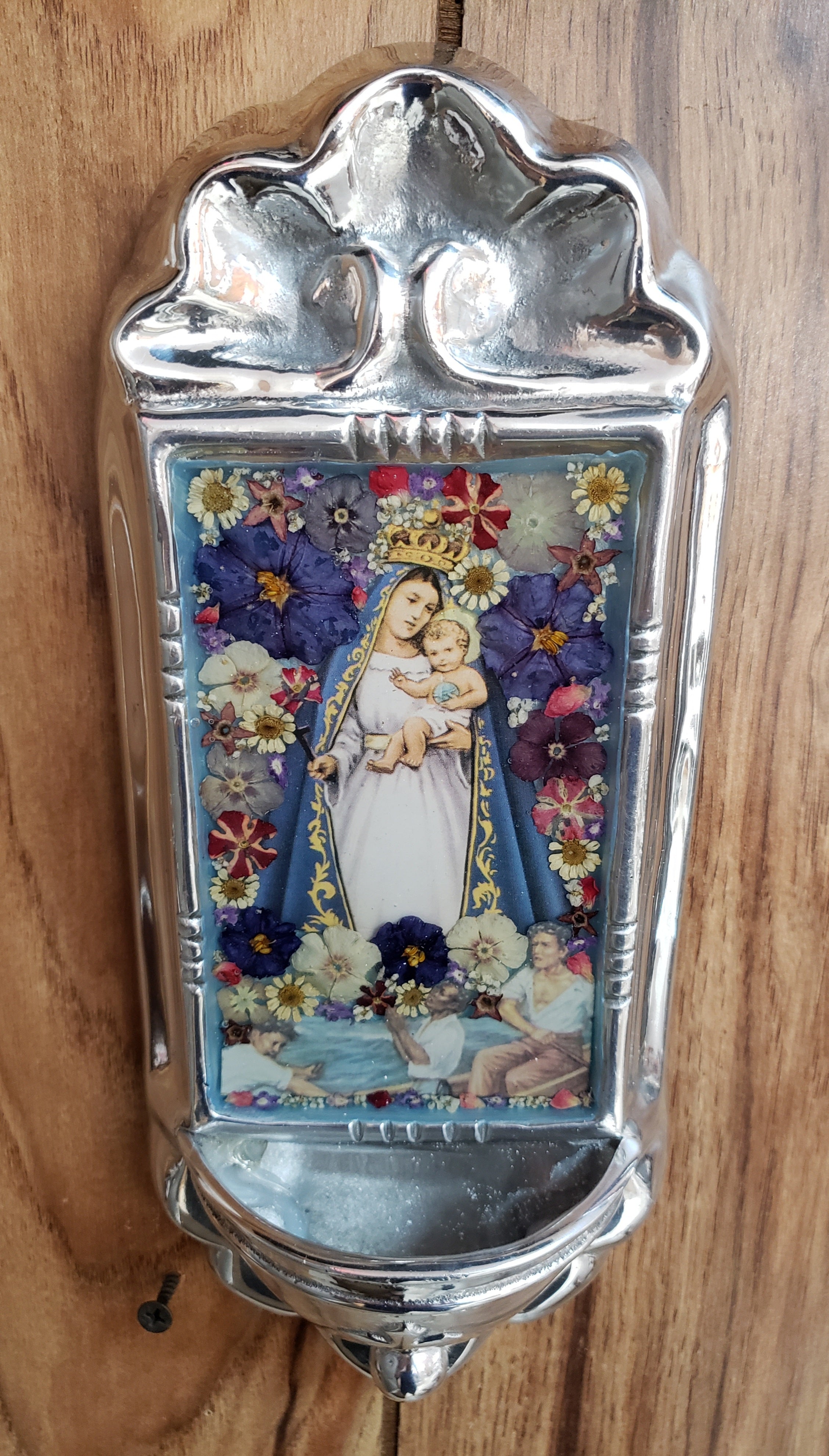Pressed Flowers Wall Niche - Guadalupe Collection