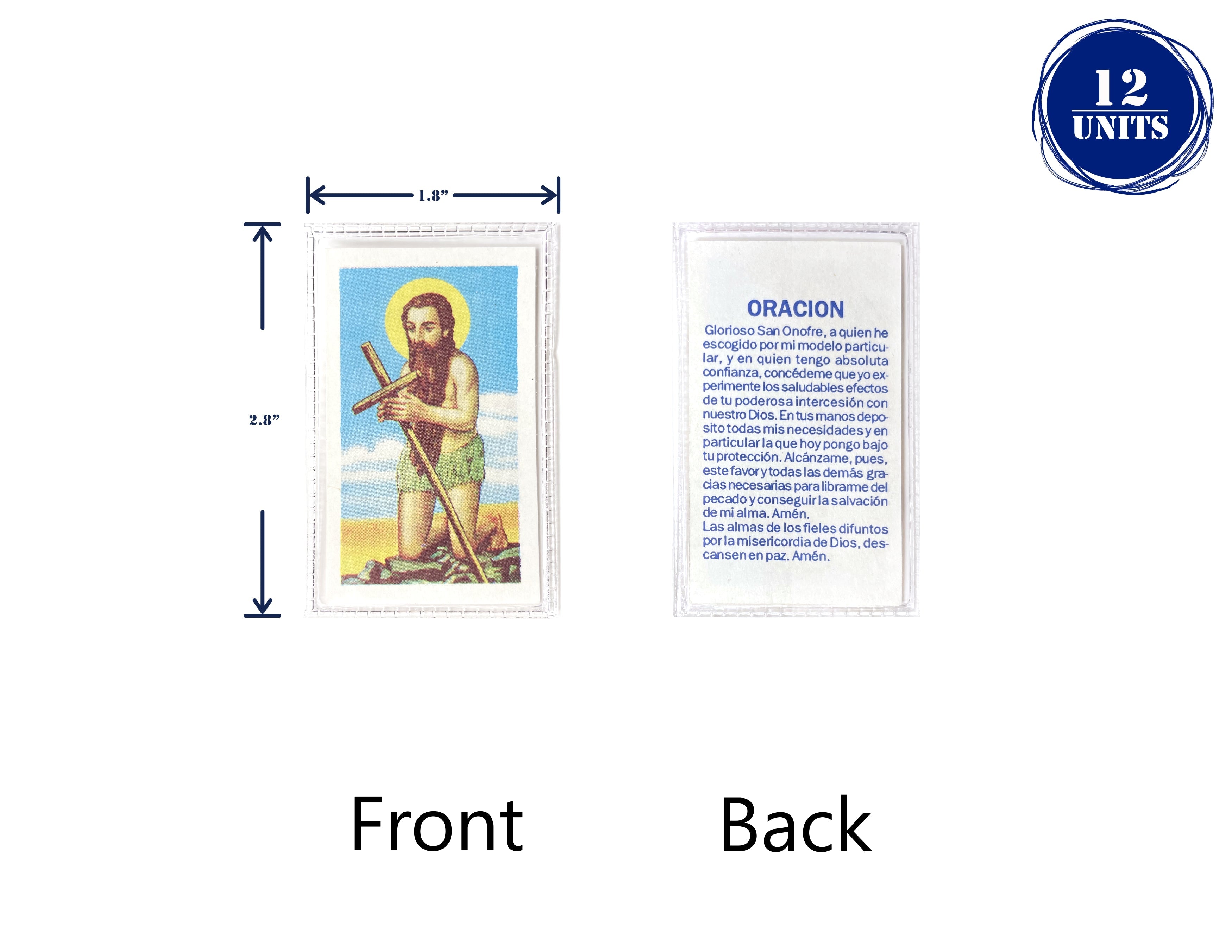 Estampas Catolicas Plastificadas en español