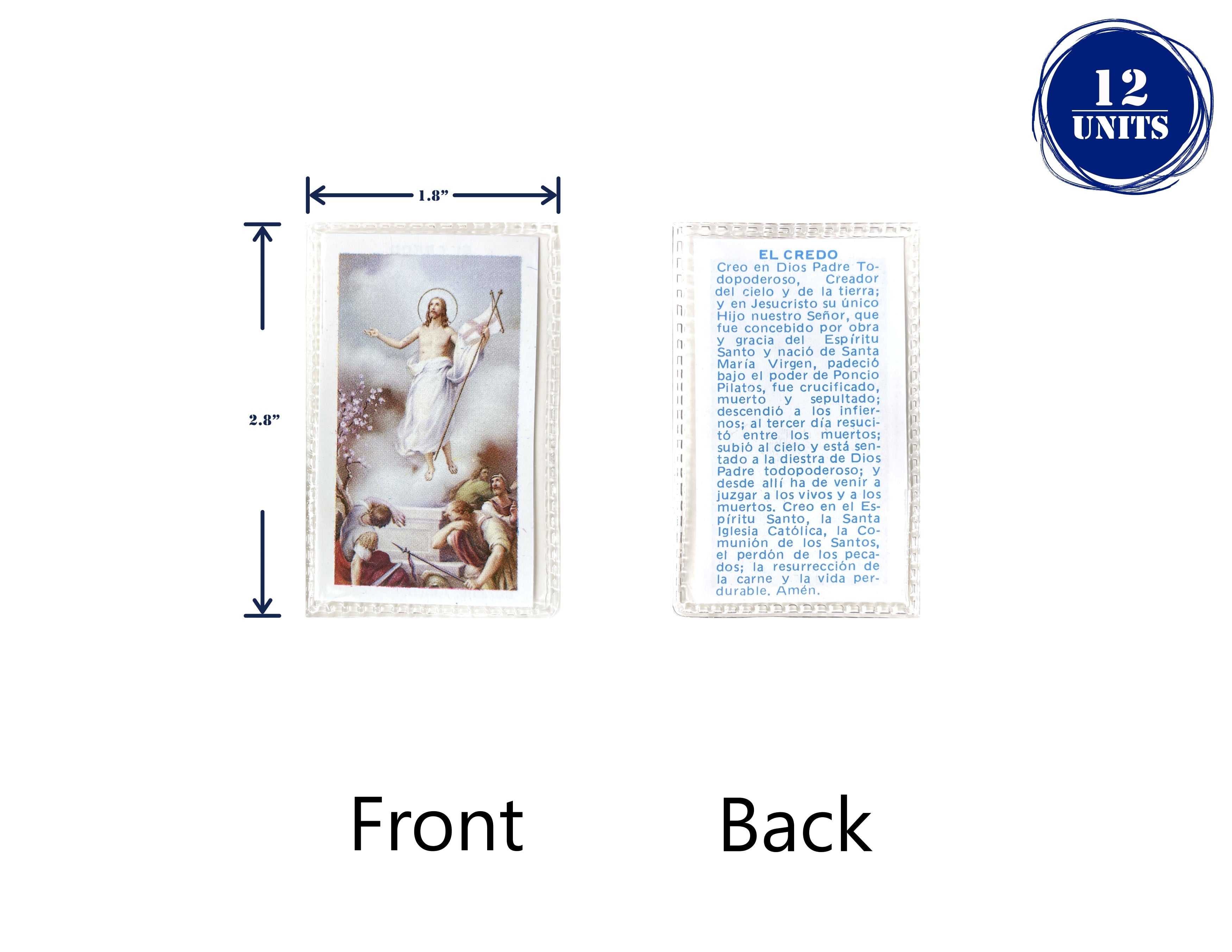 Estampas Catolicas Plastificadas en español