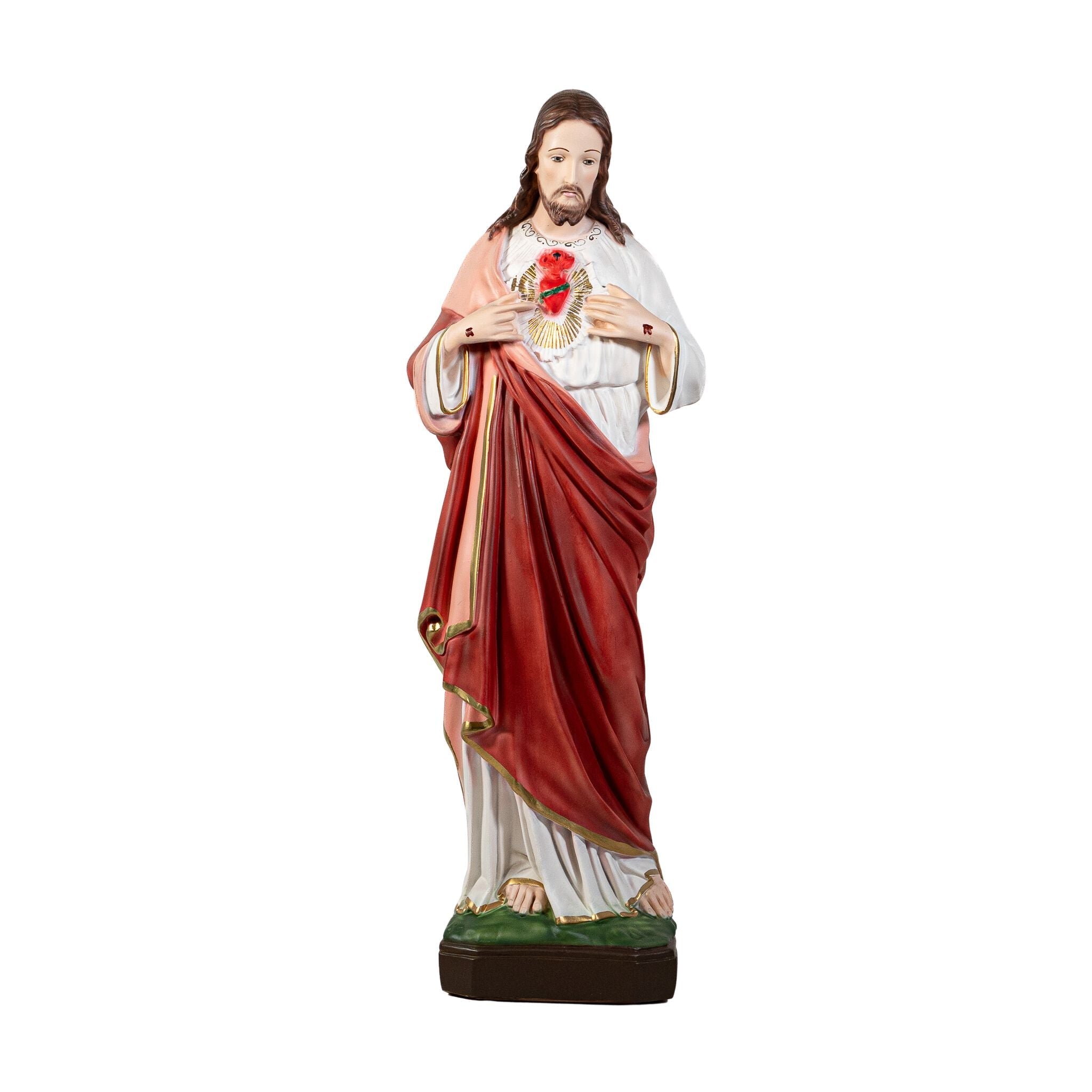 The Faith Gift Shop Sacred Heart of Jesus statue - Hand Painted in Italy - Our Tuscany Collection - / Sagrado Corazon de Jesus