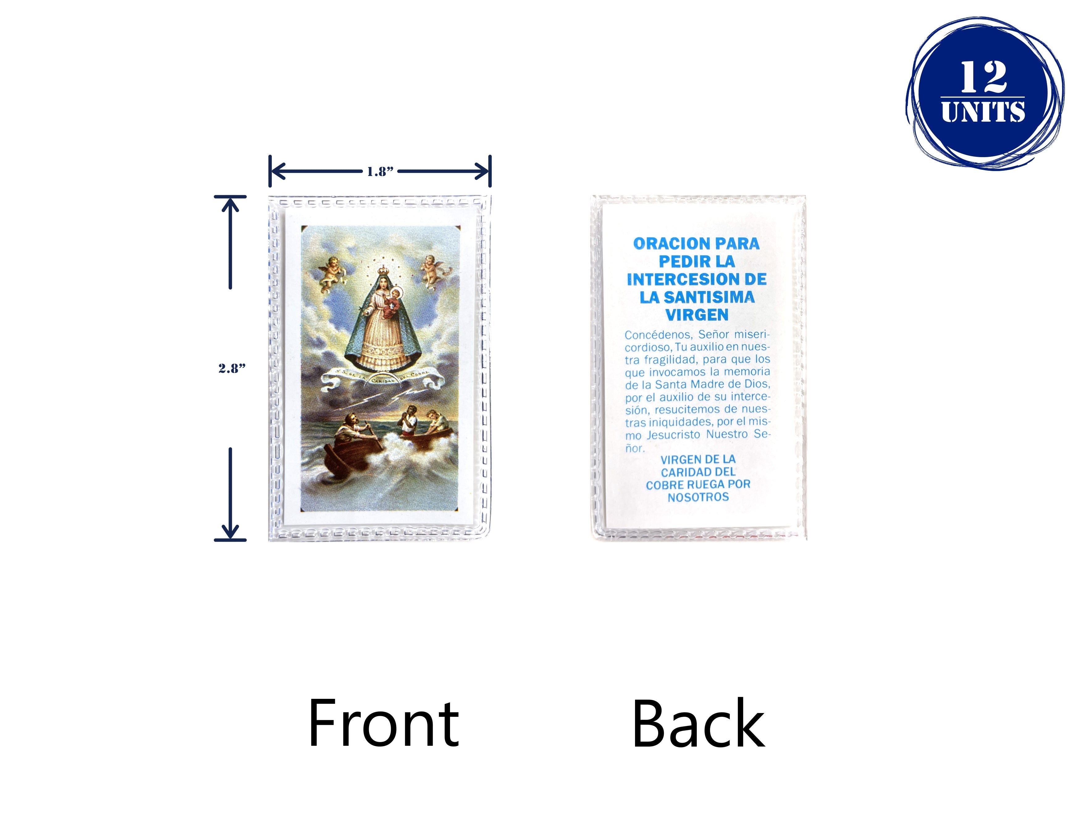 Estampas Catolicas Plastificadas en español