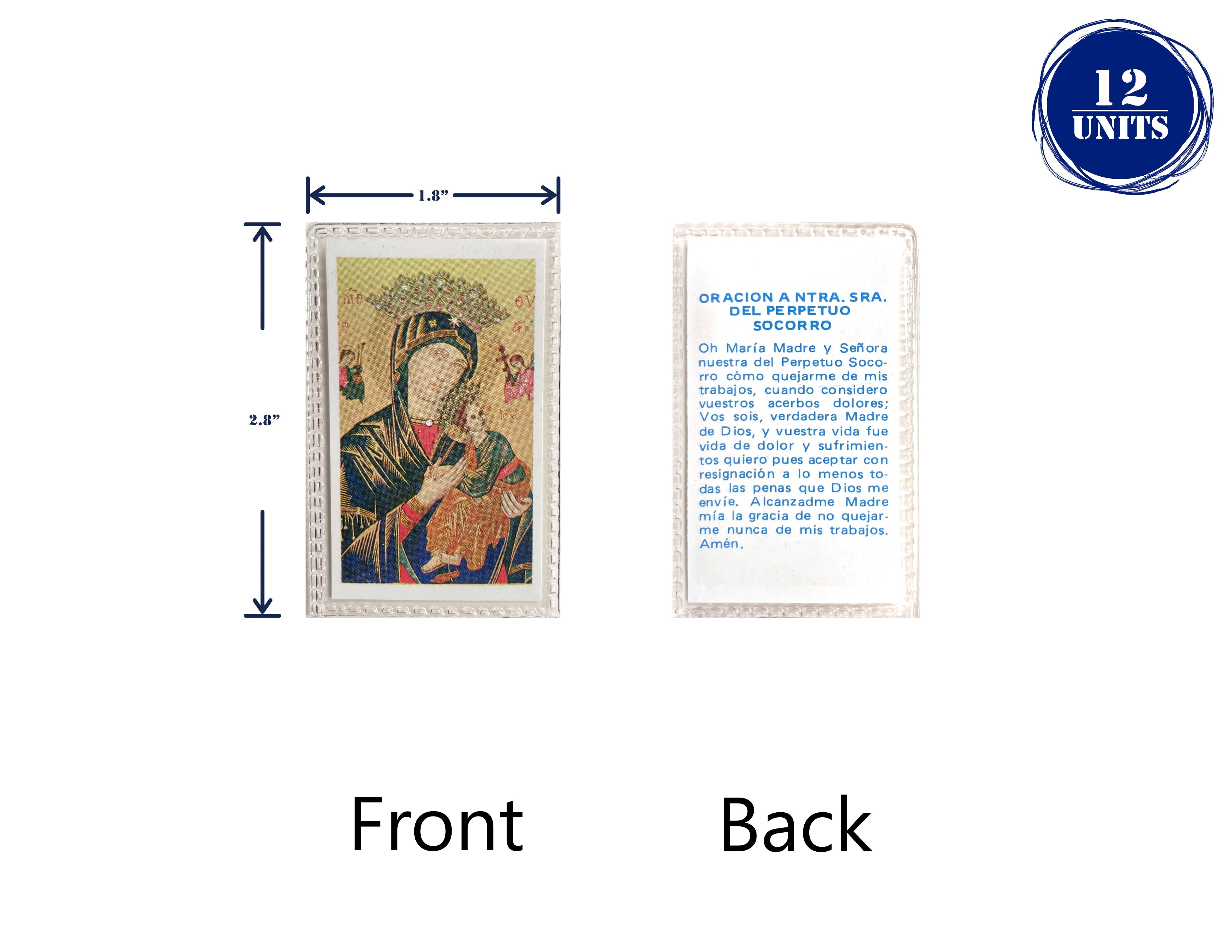 Estampas Catolicas Plastificadas en español