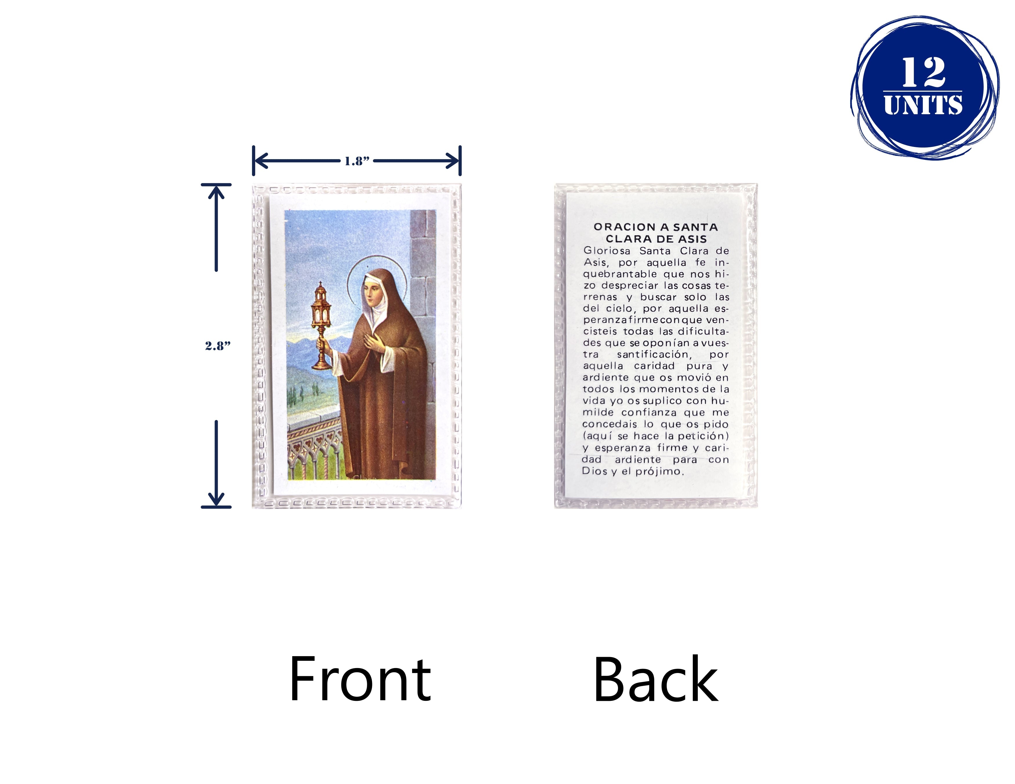 Estampas Catolicas Plastificadas en español