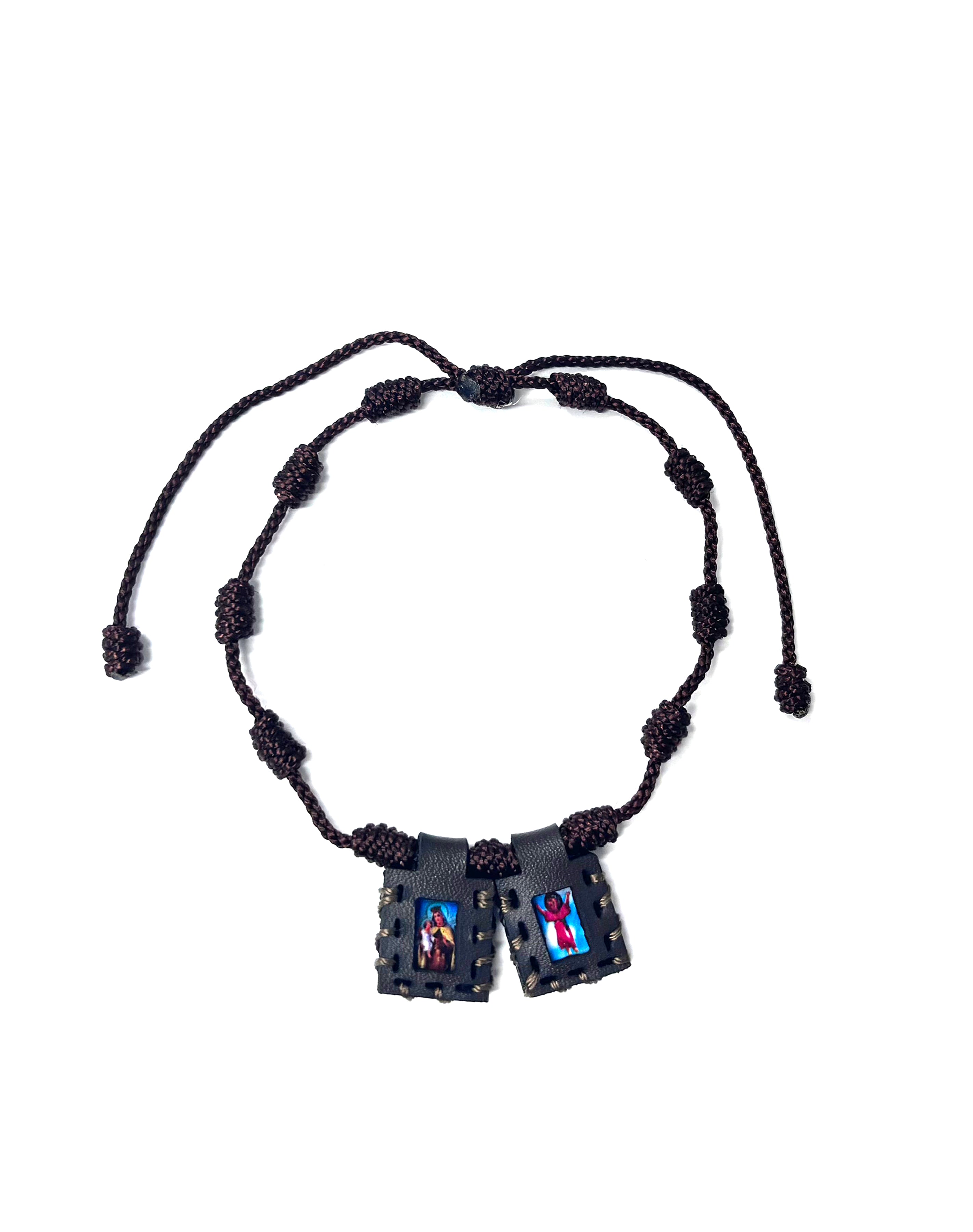Brown Scapular Bracelet