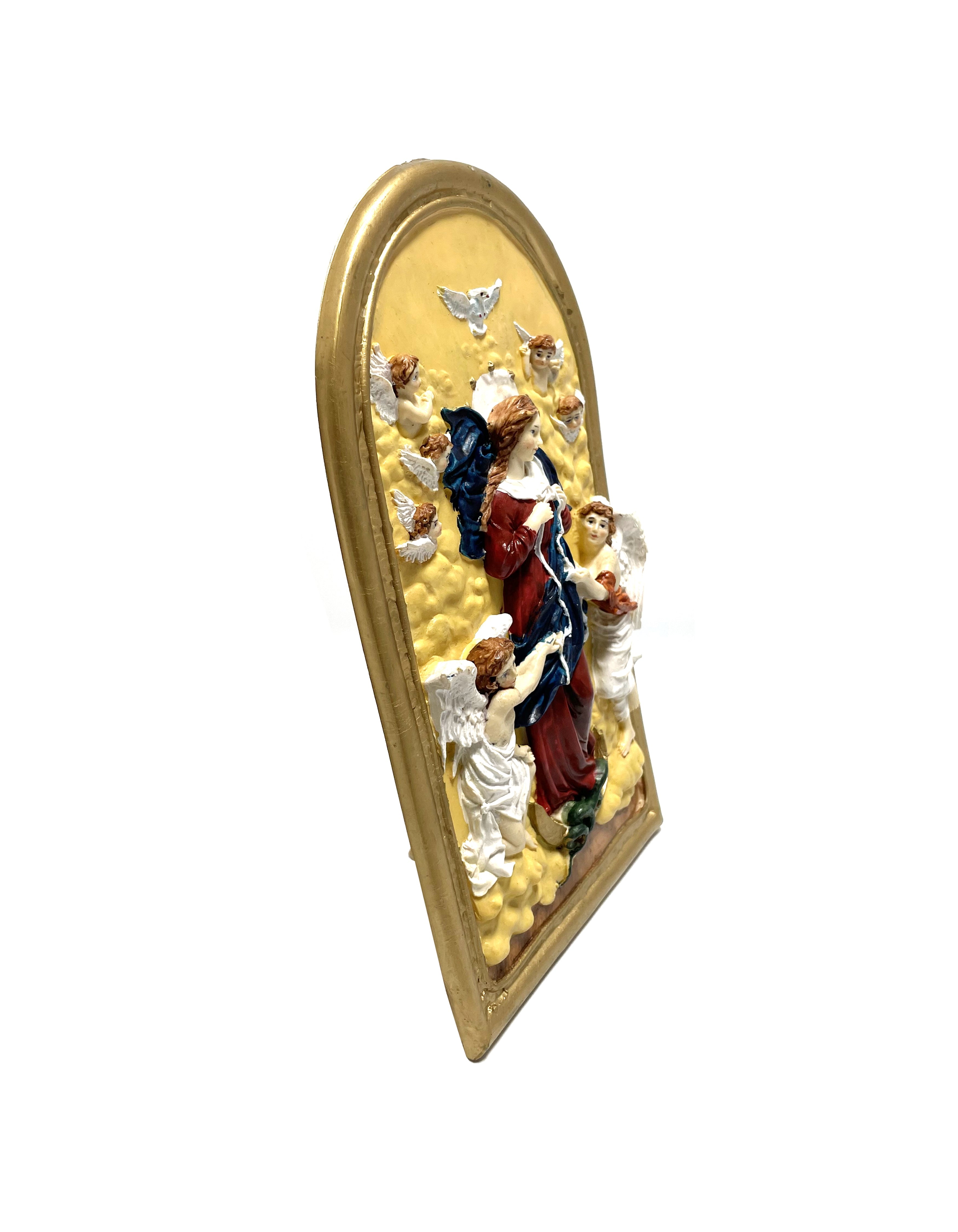 Relief plaque with statue Religious Untie Knots 11" height