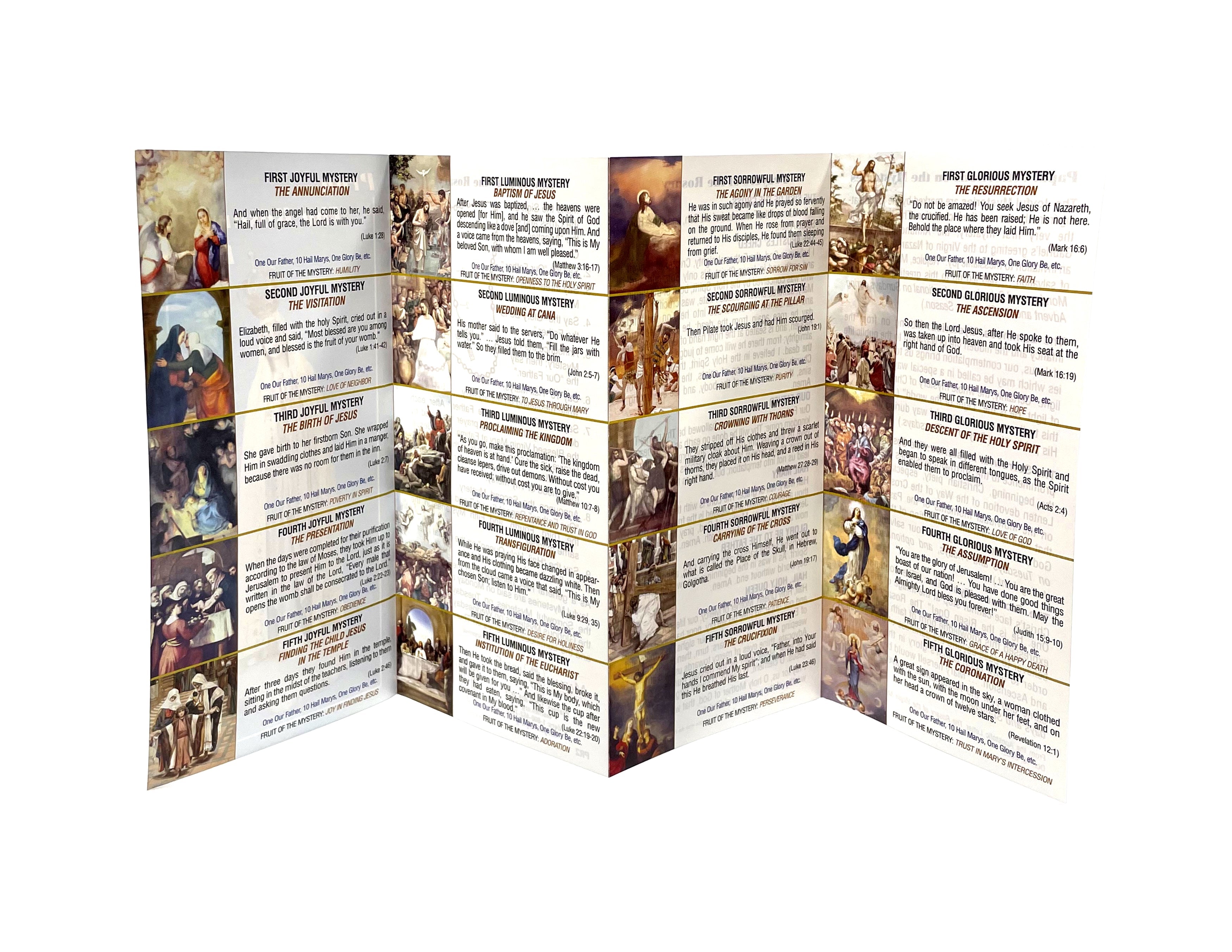 Foldable Pray The Rosary Daily