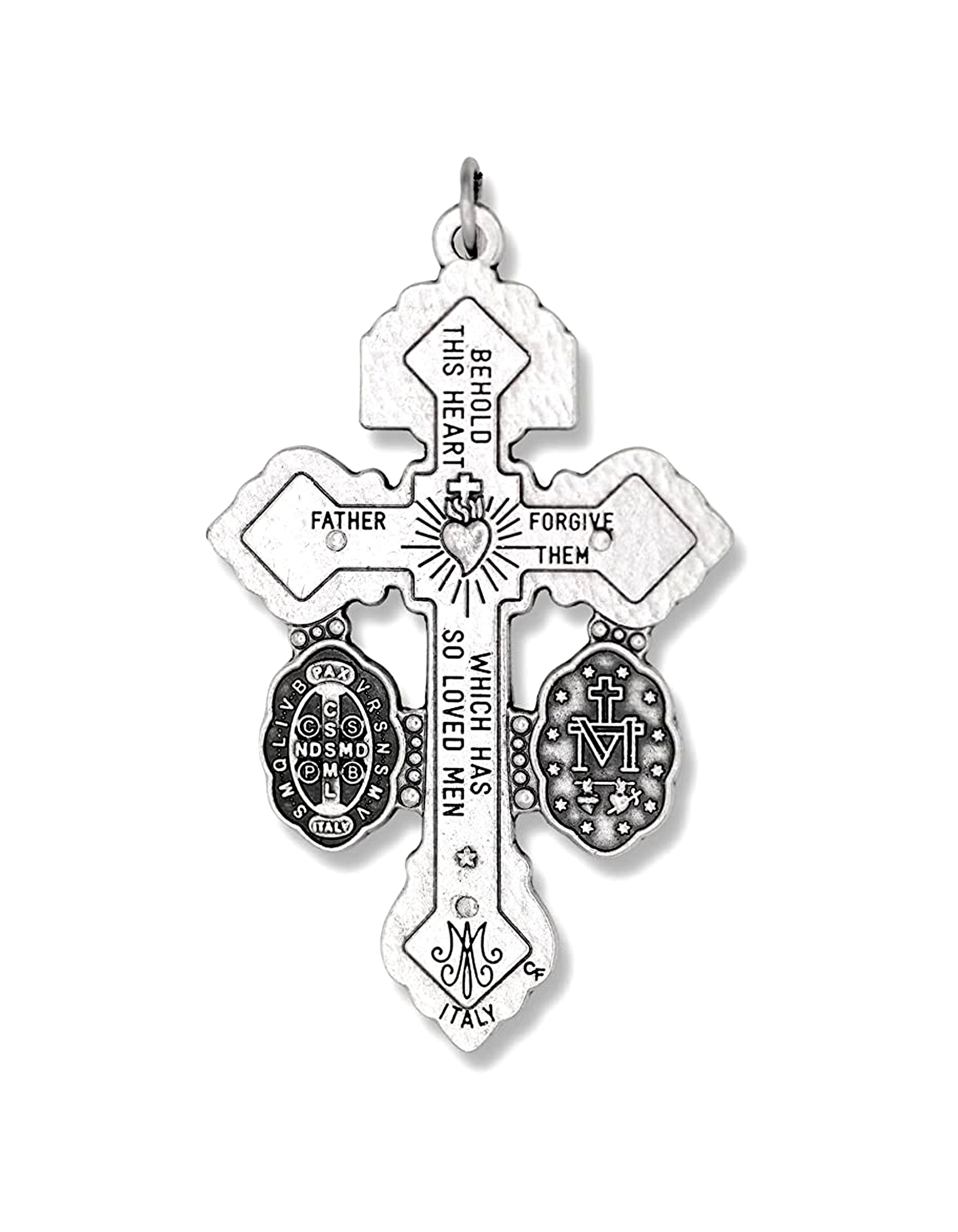 3-Way Pardon Indulgence Crucifix with St. Benedict and Miraculous Medals 2.0"