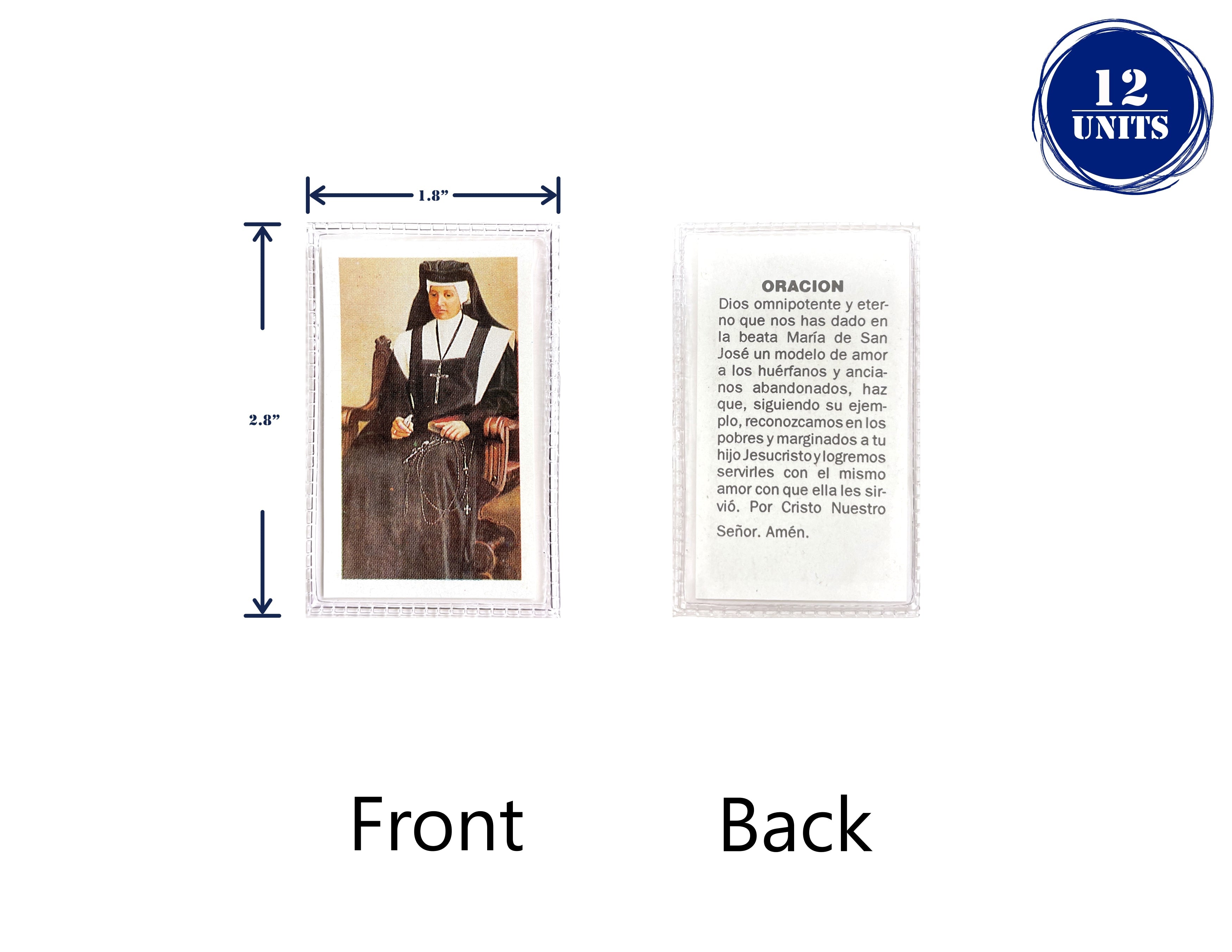 Estampas Catolicas Plastificadas en español