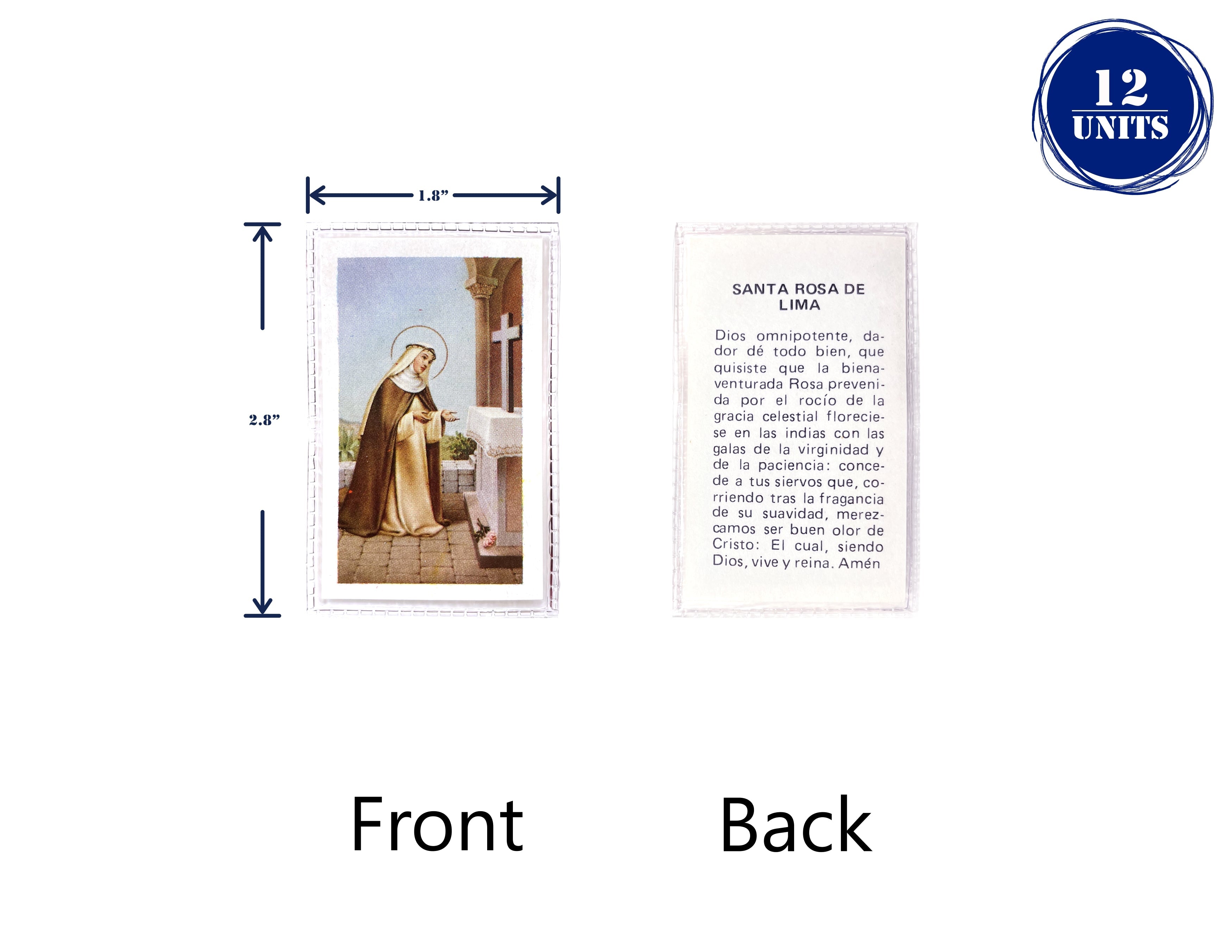 Estampas Catolicas Plastificadas en español