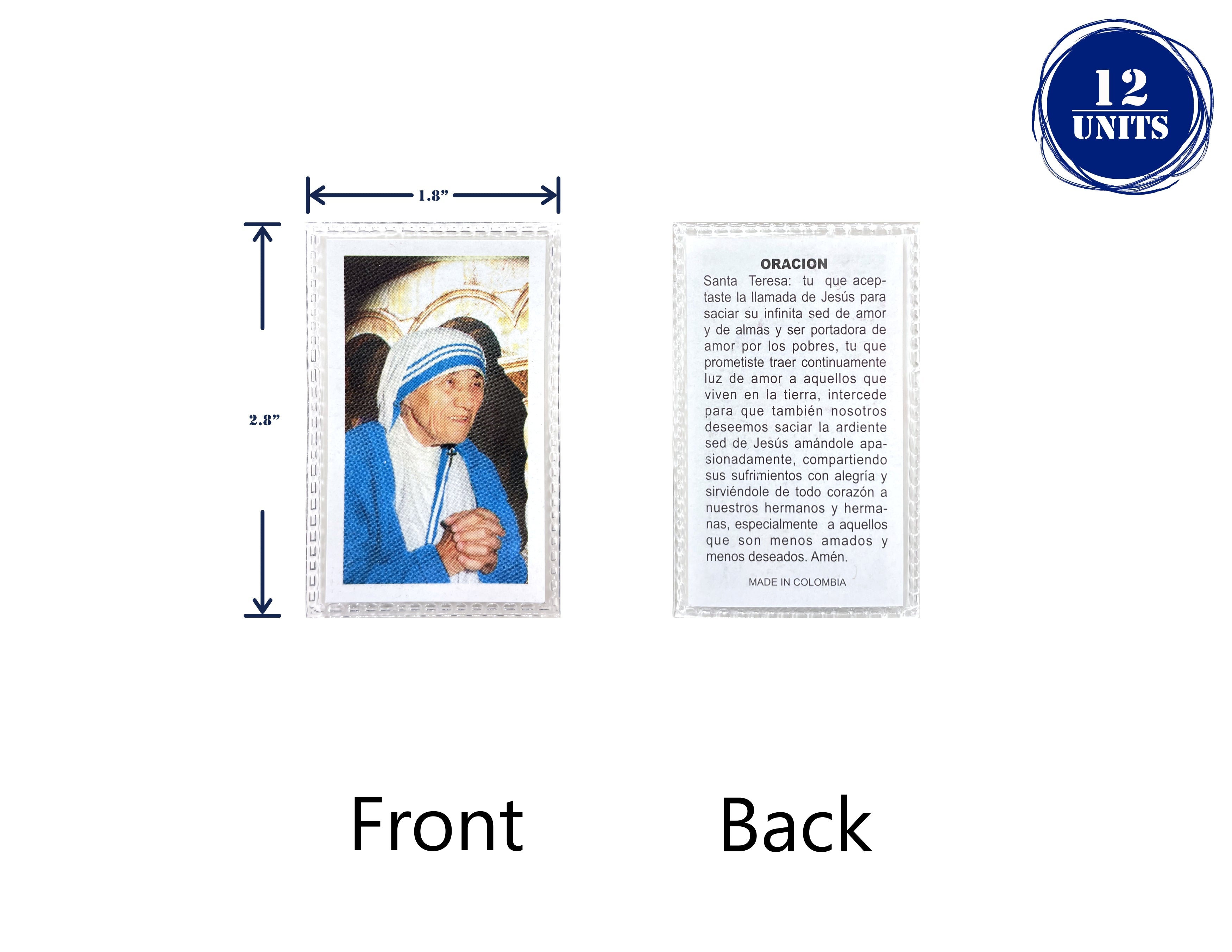 Estampas Catolicas Plastificadas en español