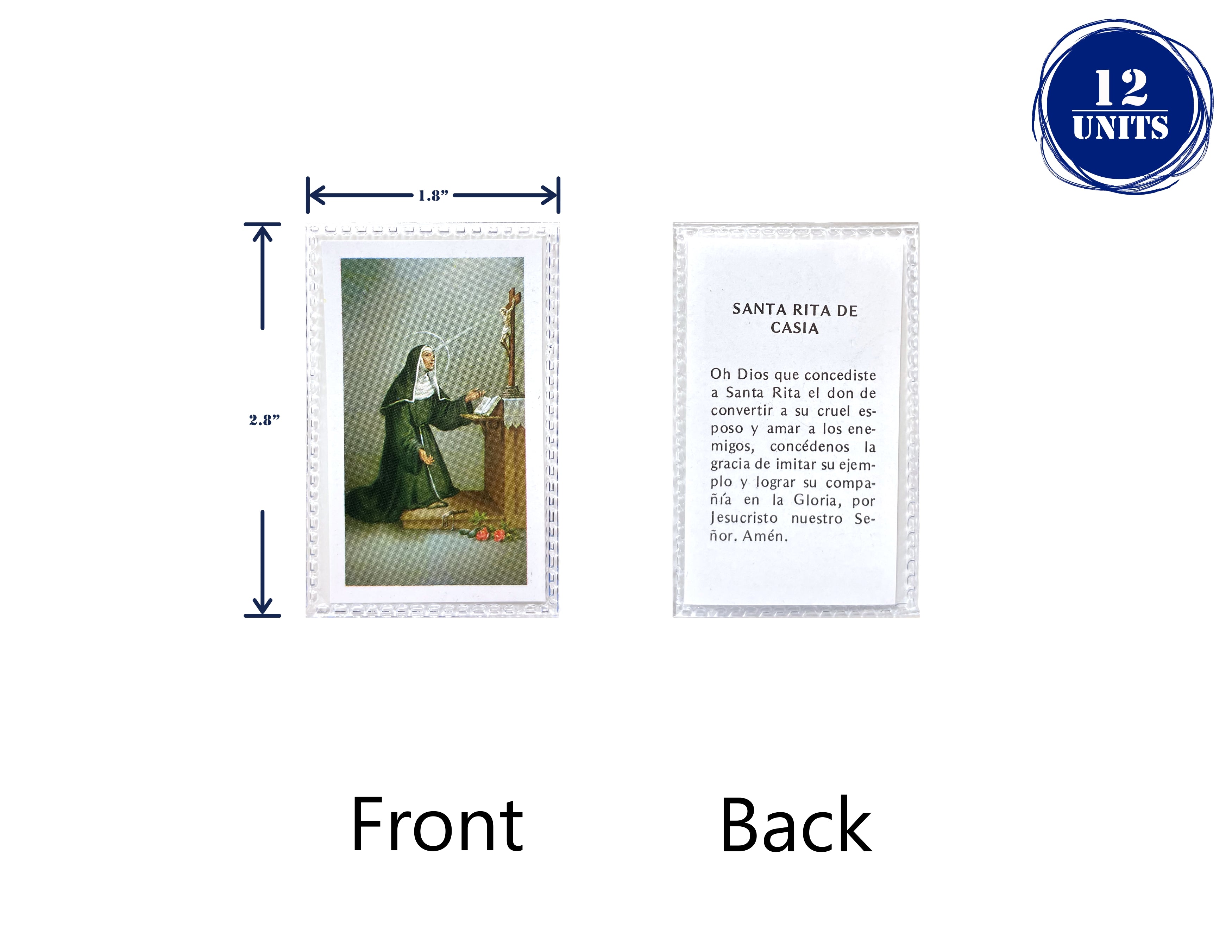 Estampas Catolicas Plastificadas en español