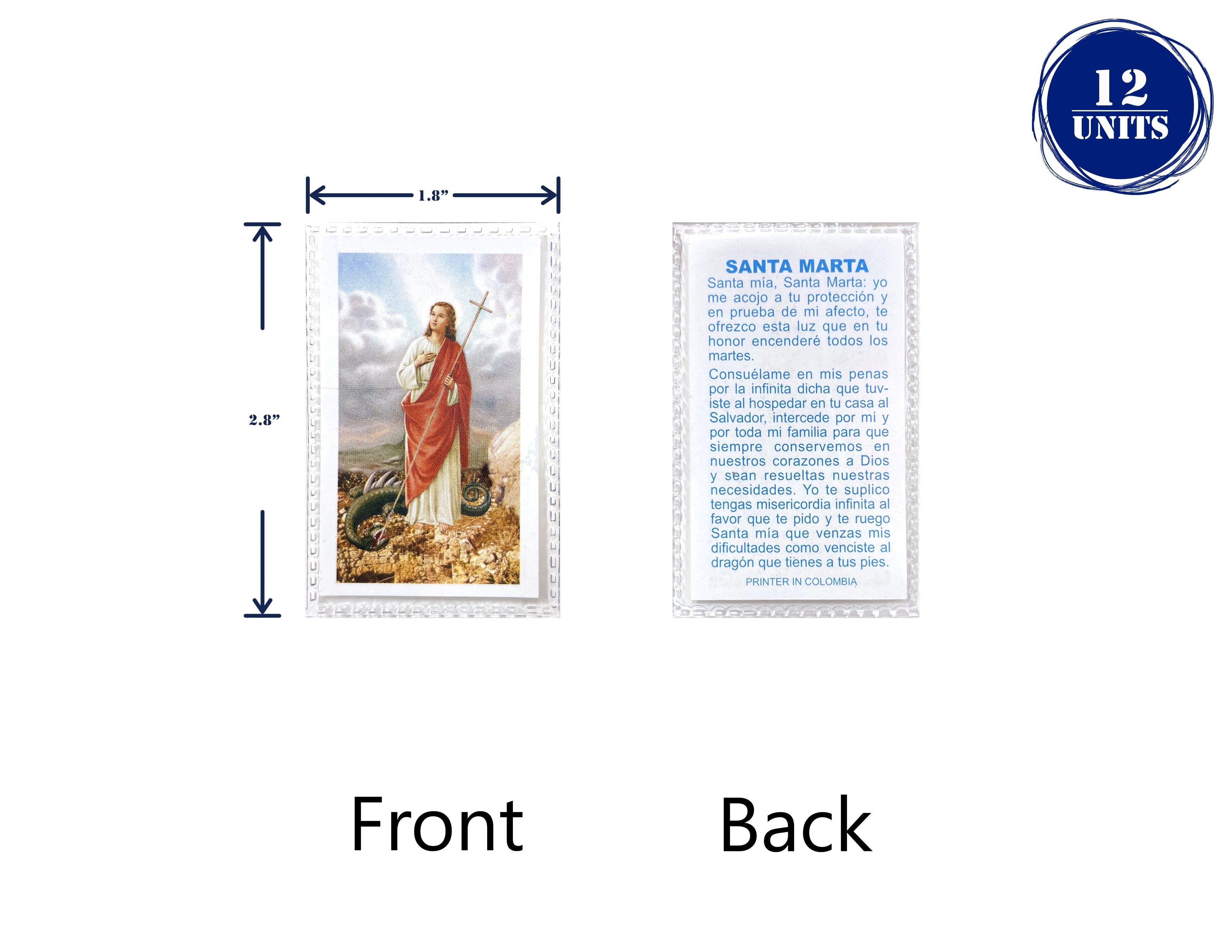 Estampas Catolicas Plastificadas en español