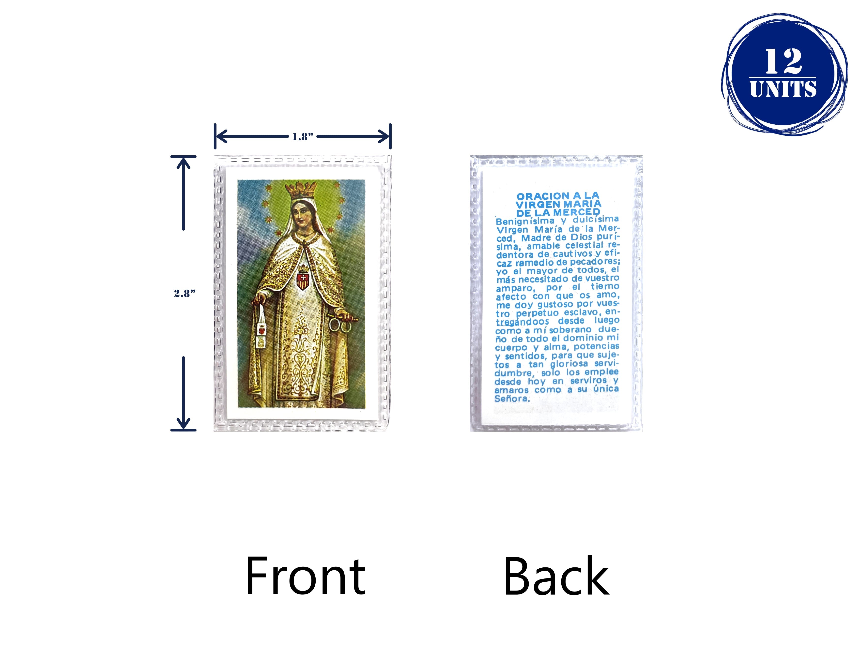 Estampas Catolicas Plastificadas en español