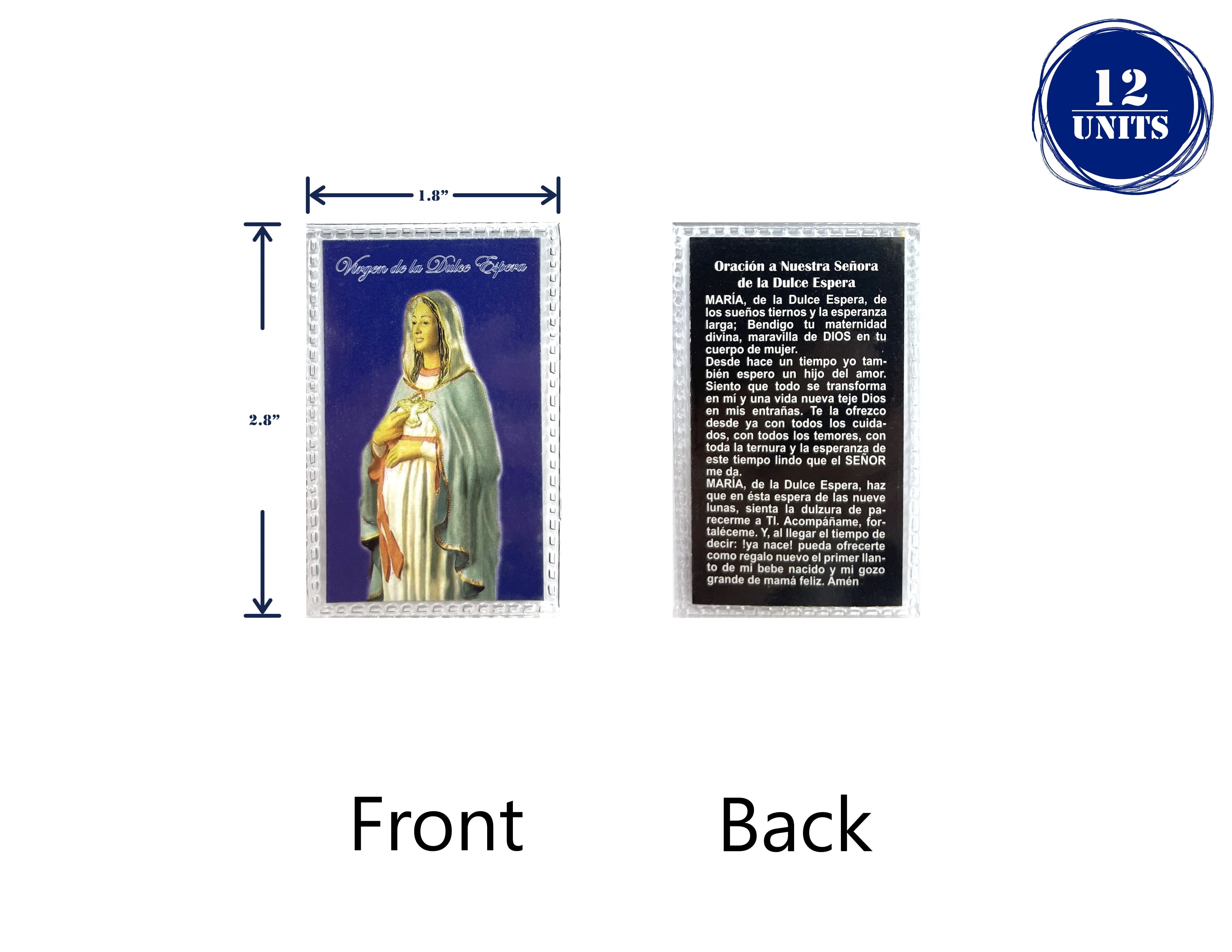 Estampas Catolicas Plastificadas en español