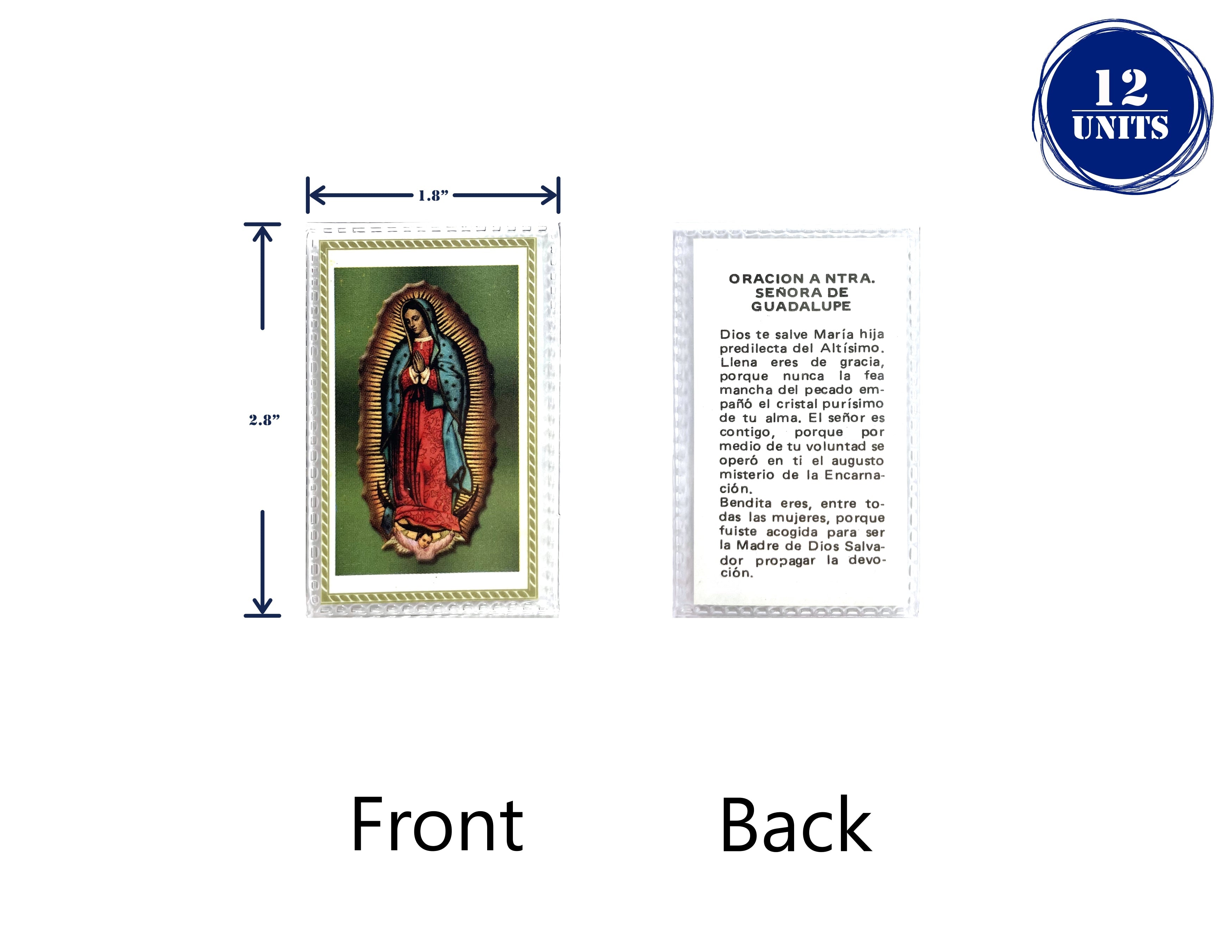 Estampas Catolicas Plastificadas en español